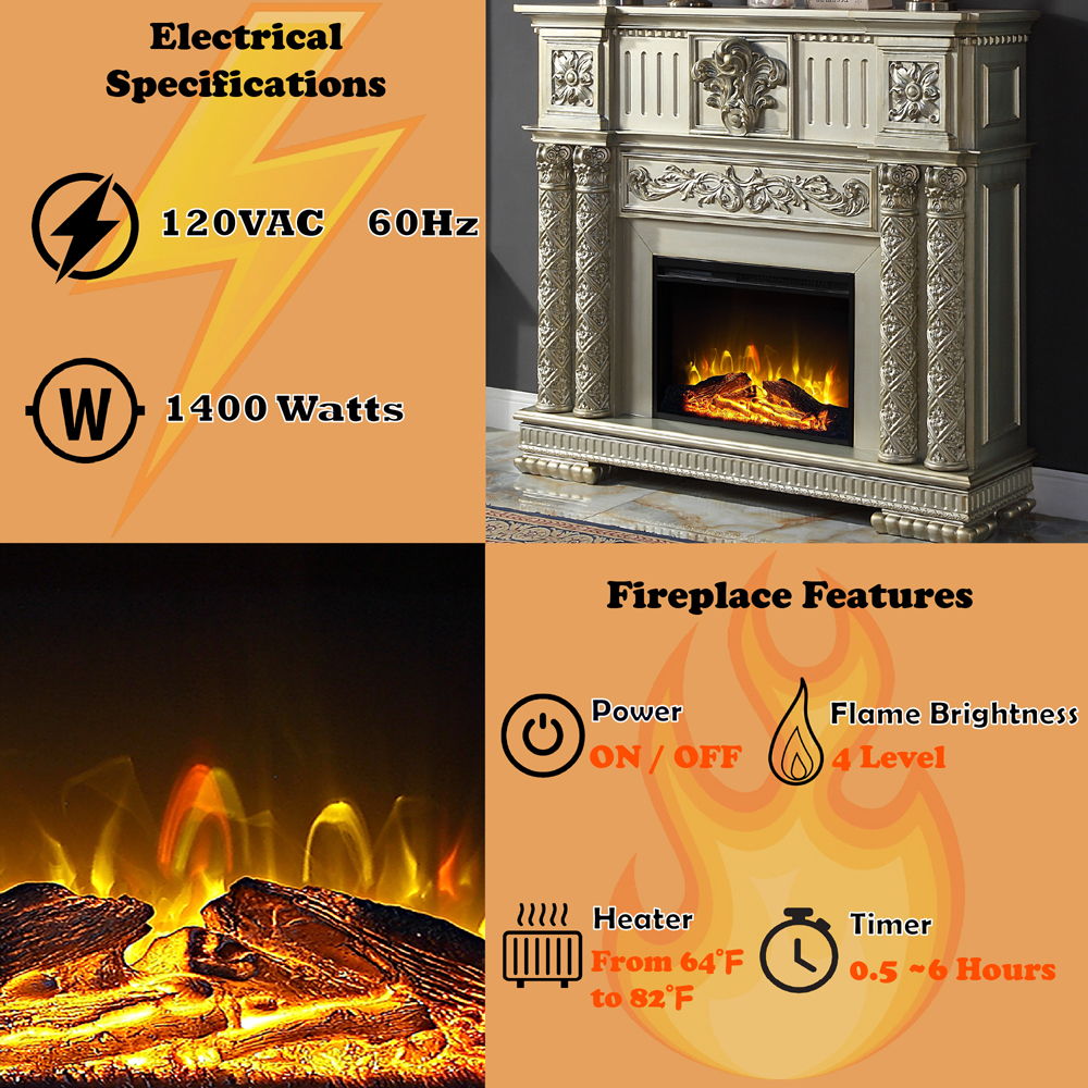 Vendome - Fireplace - Urban Living Furniture (Los Angeles, CA)
