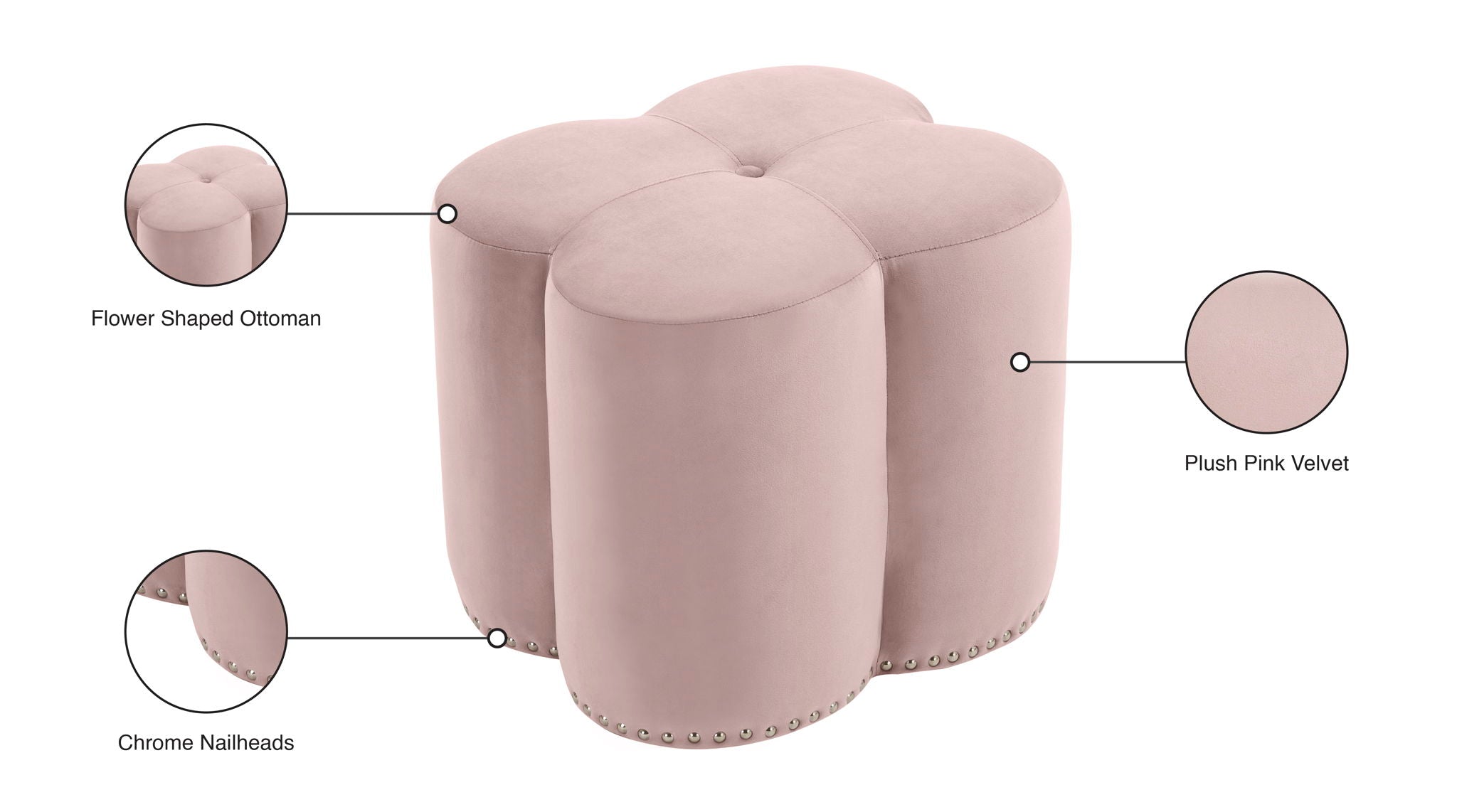 Clover - Ottoman - Urban Living Furniture (Los Angeles, CA)
