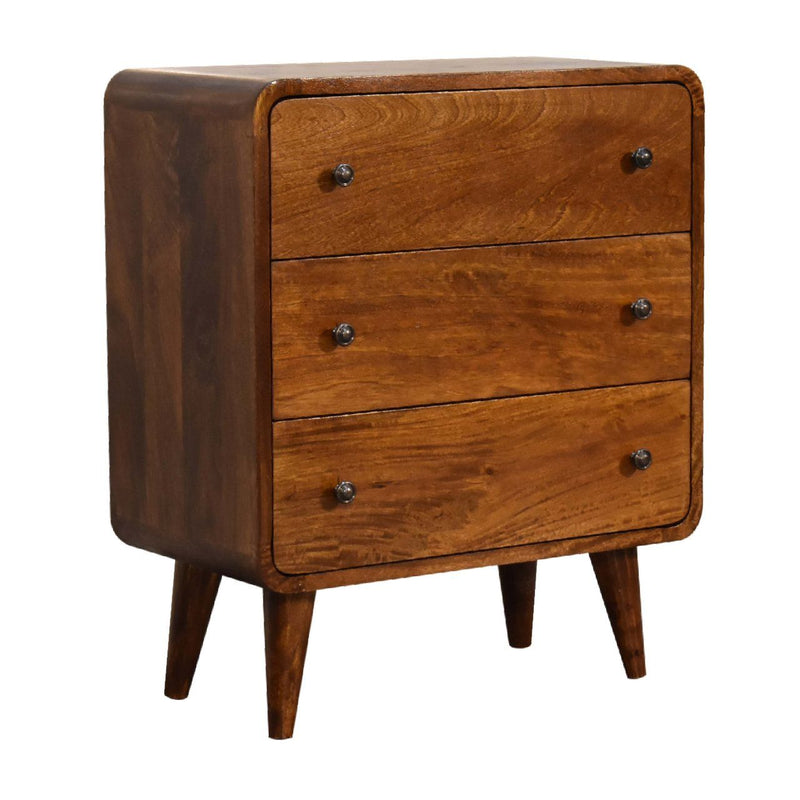 Mini Curved Chest - Chestnut