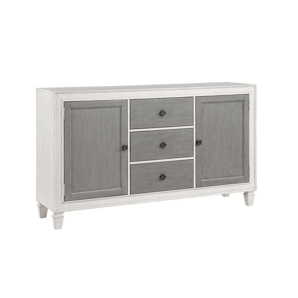 Katia - Server - Rustic Gray & Weathered White - Urban Living Furniture (Los Angeles, CA)