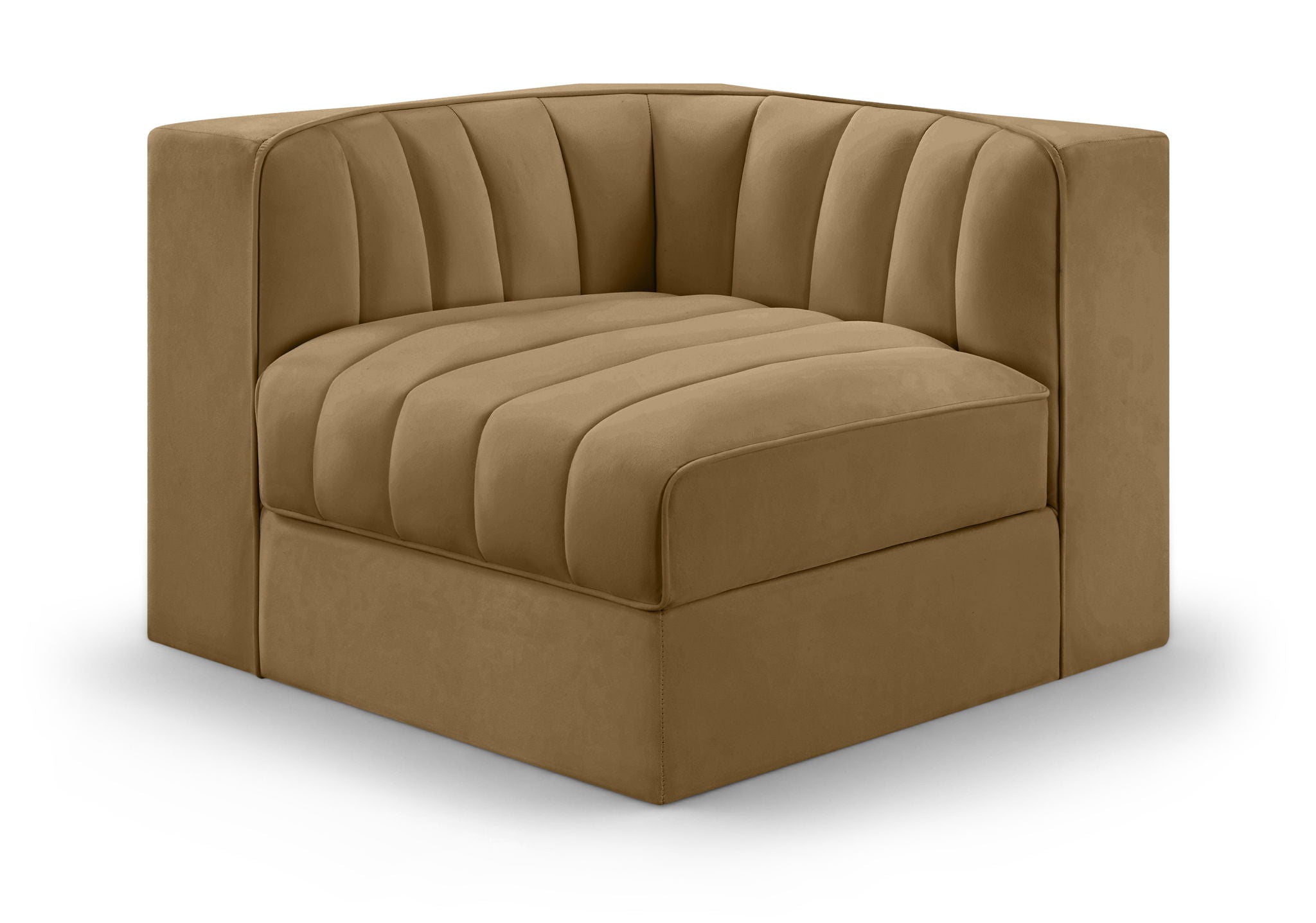 Rummi - Velvet Performance Fabric Upholstered Modular Corner Chair - Urban Living Furniture (Los Angeles, CA)