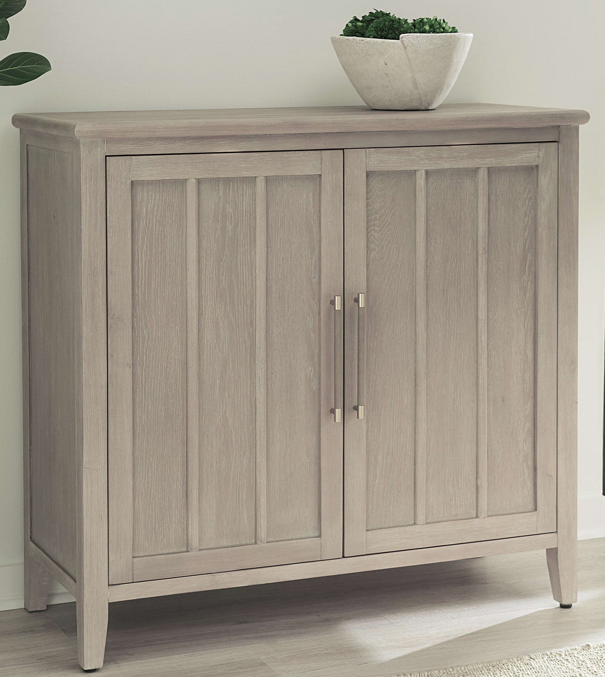 Camden - Two Door Two Drawer Bar Cabinet With Stemware Rack And Wine Rack - Chai