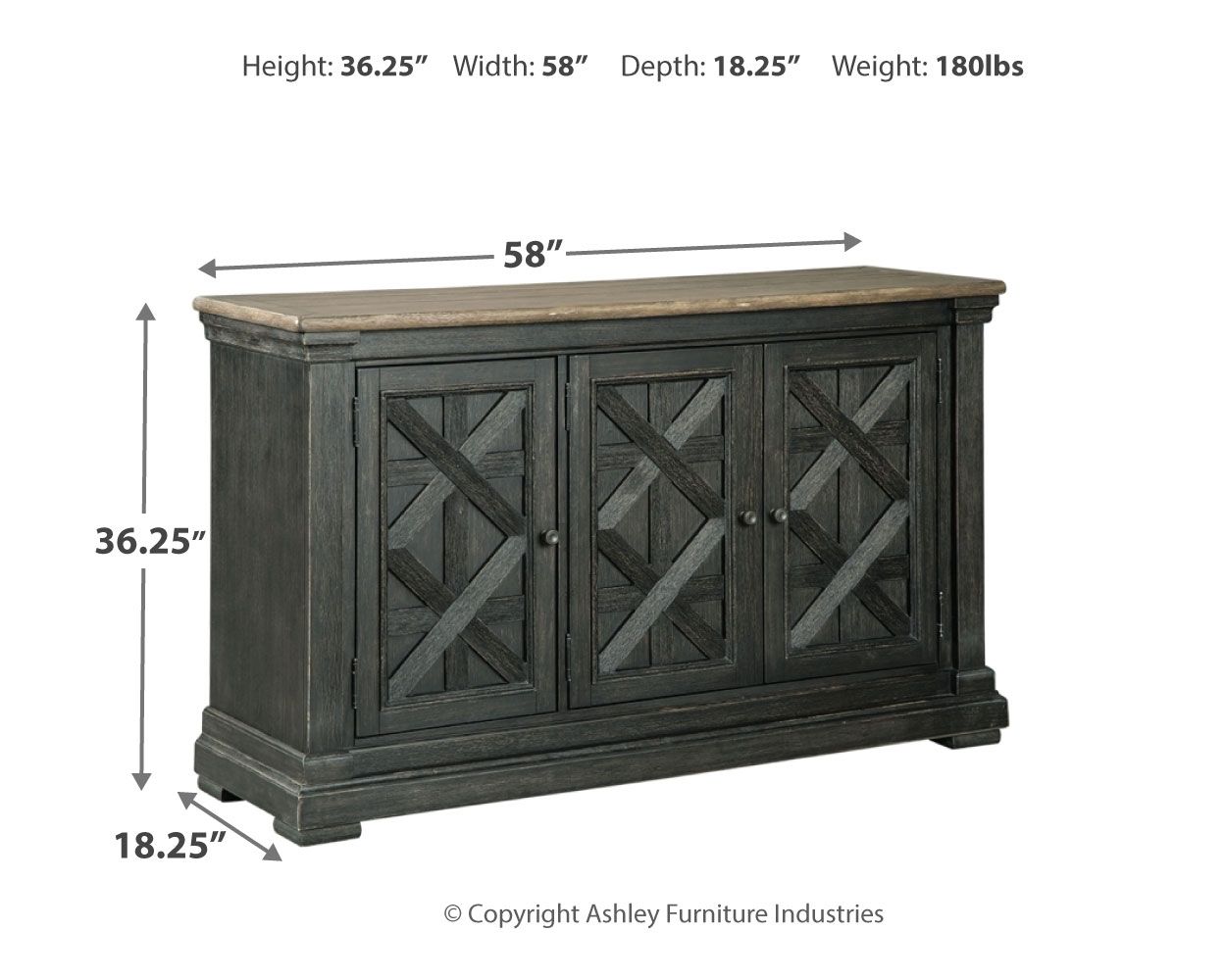 Tyler Creek - Black / Gray - Dining Room Server - Urban Living Furniture (Los Angeles, CA)
