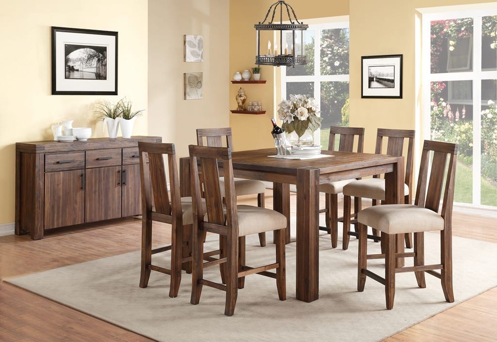 Meadow - Solid Wood Square Counter Table