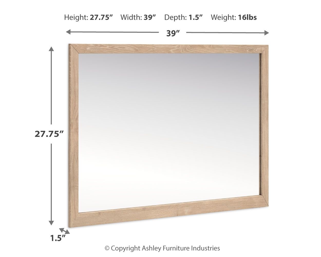 Cielden - Tan - Bedroom Mirror - Urban Living Furniture (Los Angeles, CA)