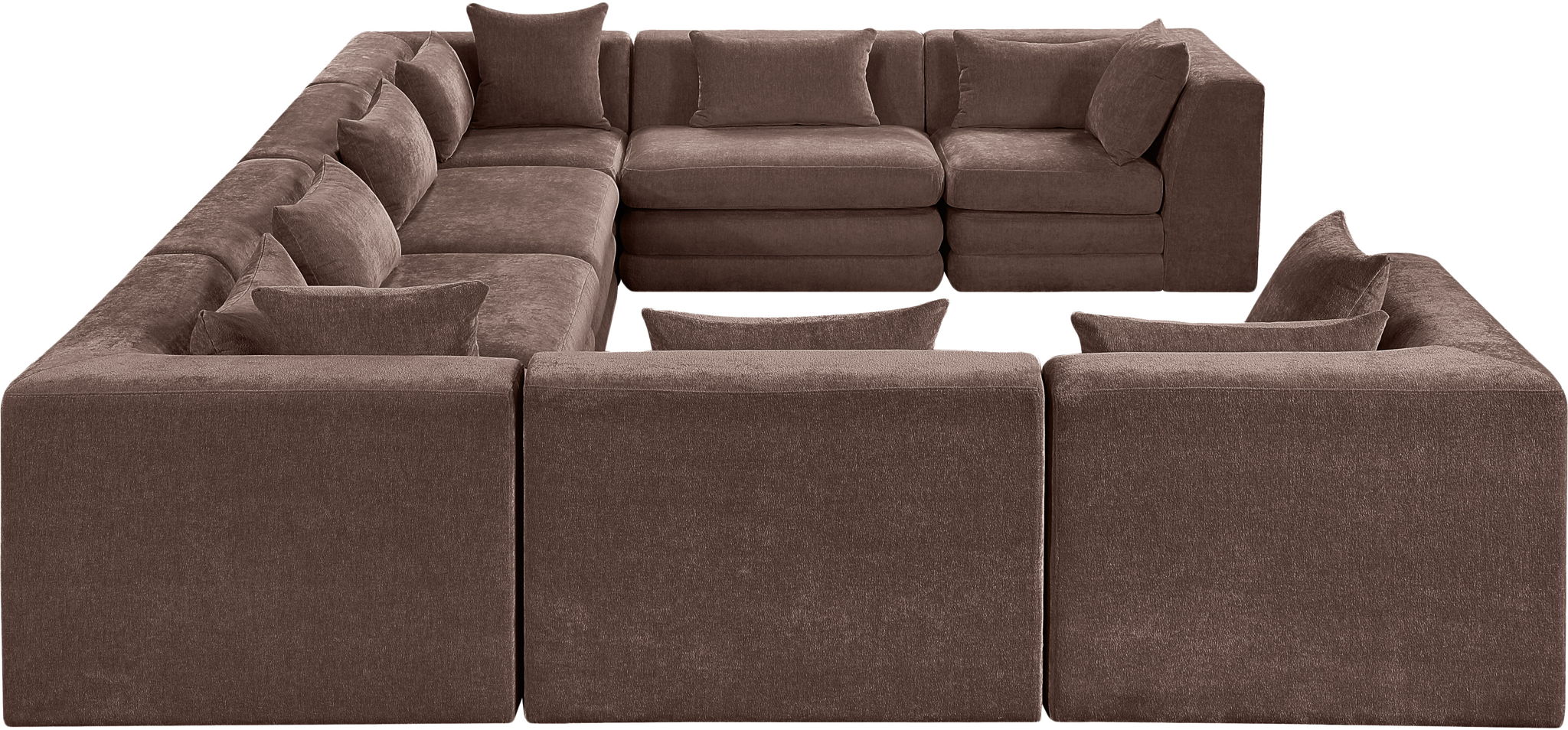 Stellar - 8 Piece Chenille Fabric Upholstered Modular Sectional - Urban Living Furniture (Los Angeles, CA)