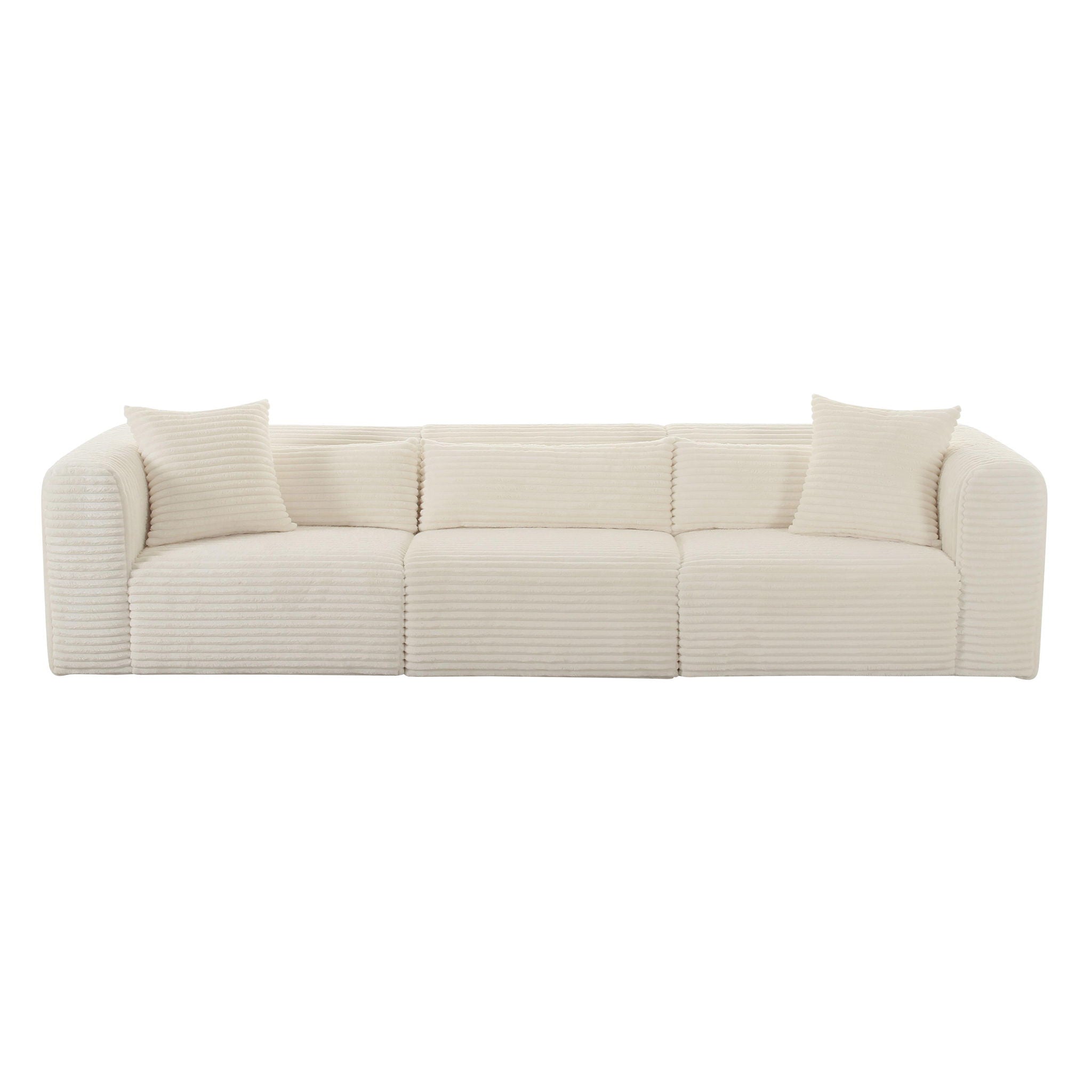 Tarra - Fluffy Oversized Corduroy Modular Sofa - Urban Living Furniture (Los Angeles, CA)