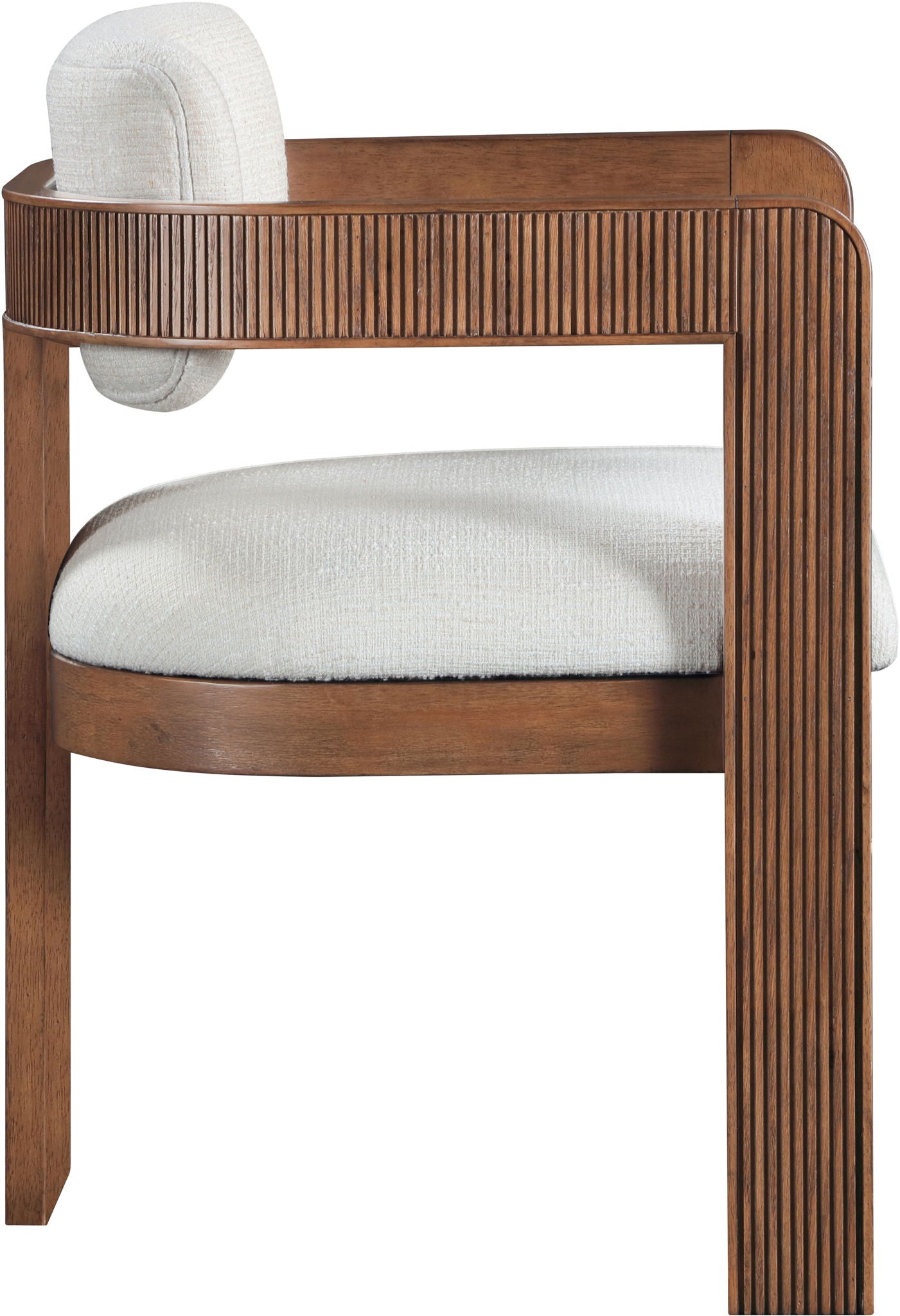 Sacha - Linen Dining Chair With Brown Base (Set of 2) - Urban Living Furniture (Los Angeles, CA)