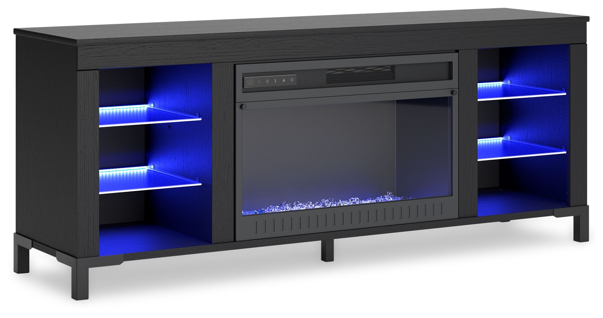 Cayberry - Black - TV Stand With Fireplace - Urban Living Furniture (Los Angeles, CA)