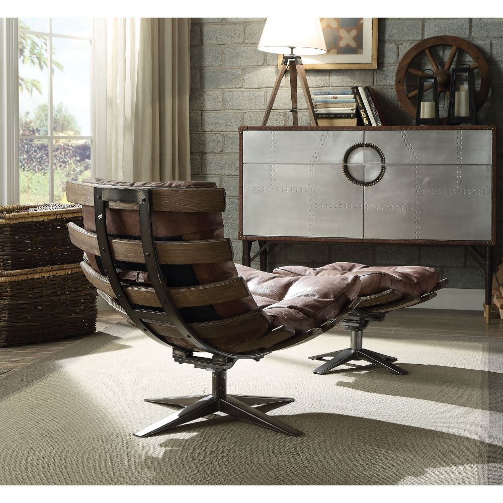 Gandy - 2Pc Pk Chair & Ottoman - Urban Living Furniture (Los Angeles, CA)