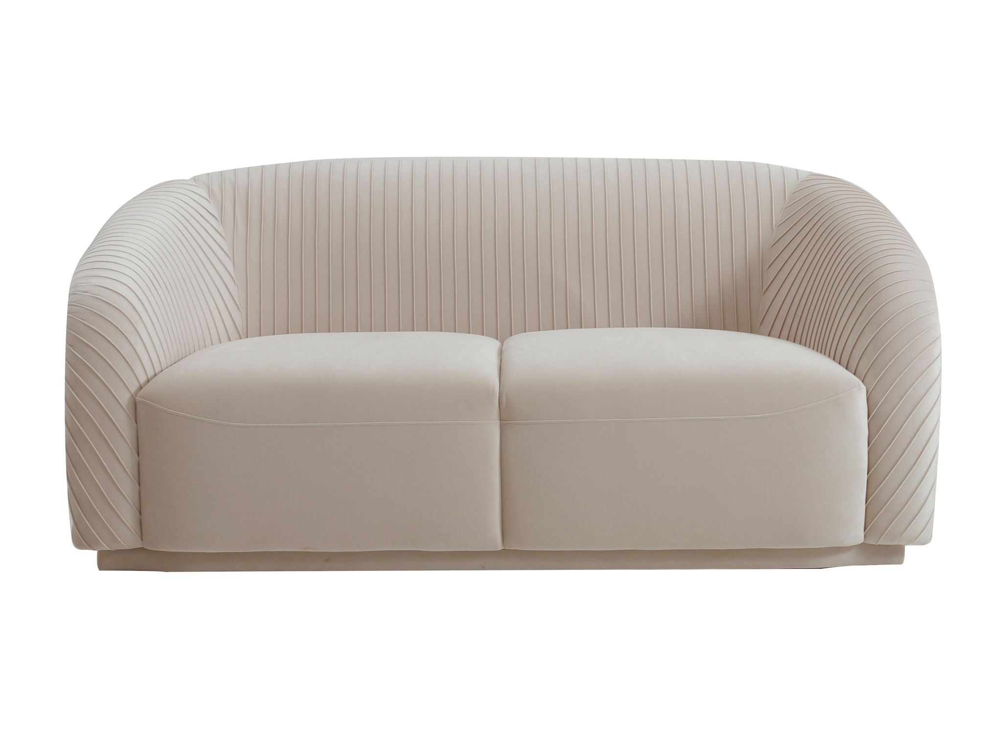 Yara - Pleated Velvet Loveseat - Urban Living Furniture (Los Angeles, CA)