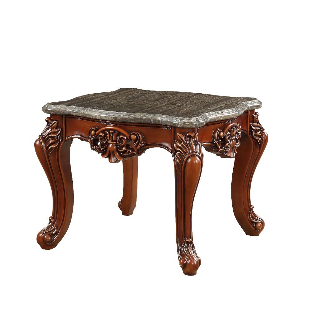 Eustoma - End Table - Marble & Walnut - Urban Living Furniture (Los Angeles, CA)