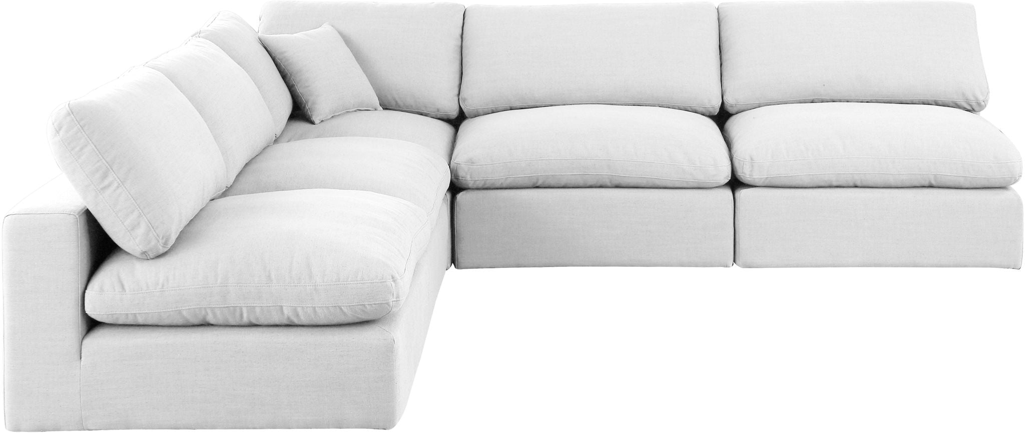 Comfy - 5 Piece Linen Modular Corner Armless Sectional - Urban Living Furniture (Los Angeles, CA)