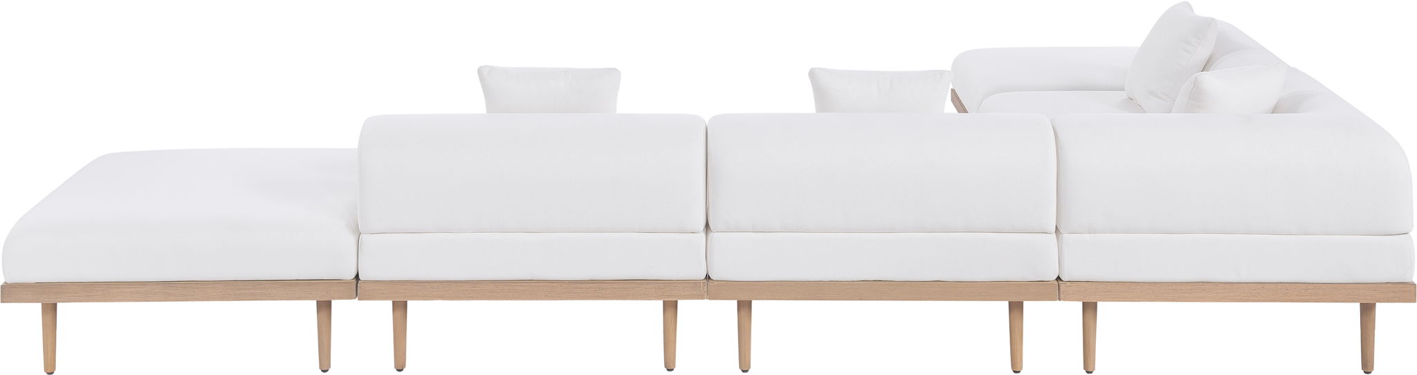 Laguna - 6 Piece 142" Outdoor Patio Modular Sectional - Urban Living Furniture (Los Angeles, CA)