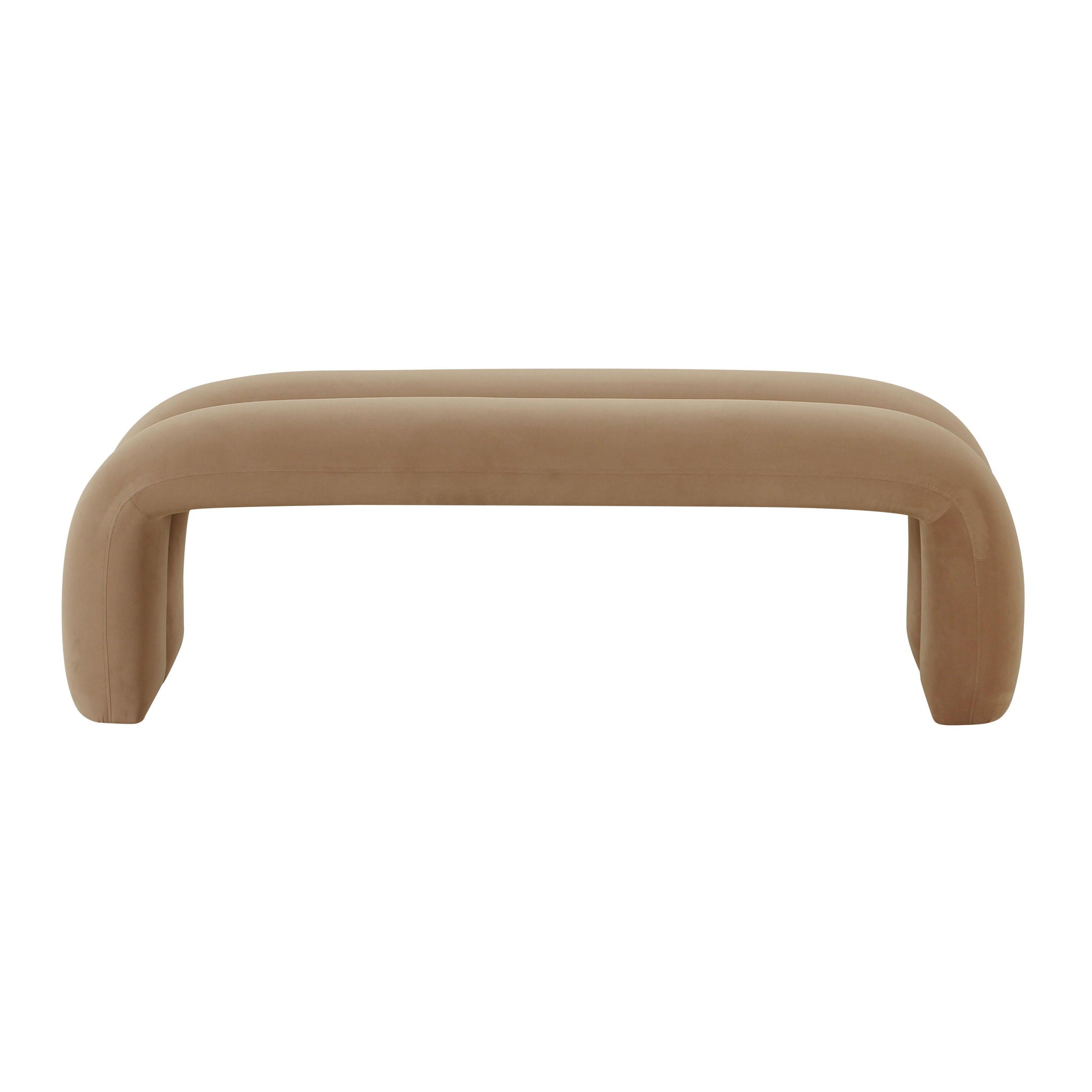 Leigh - Velvet Channeled Bench - Urban Living Furniture (Los Angeles, CA)