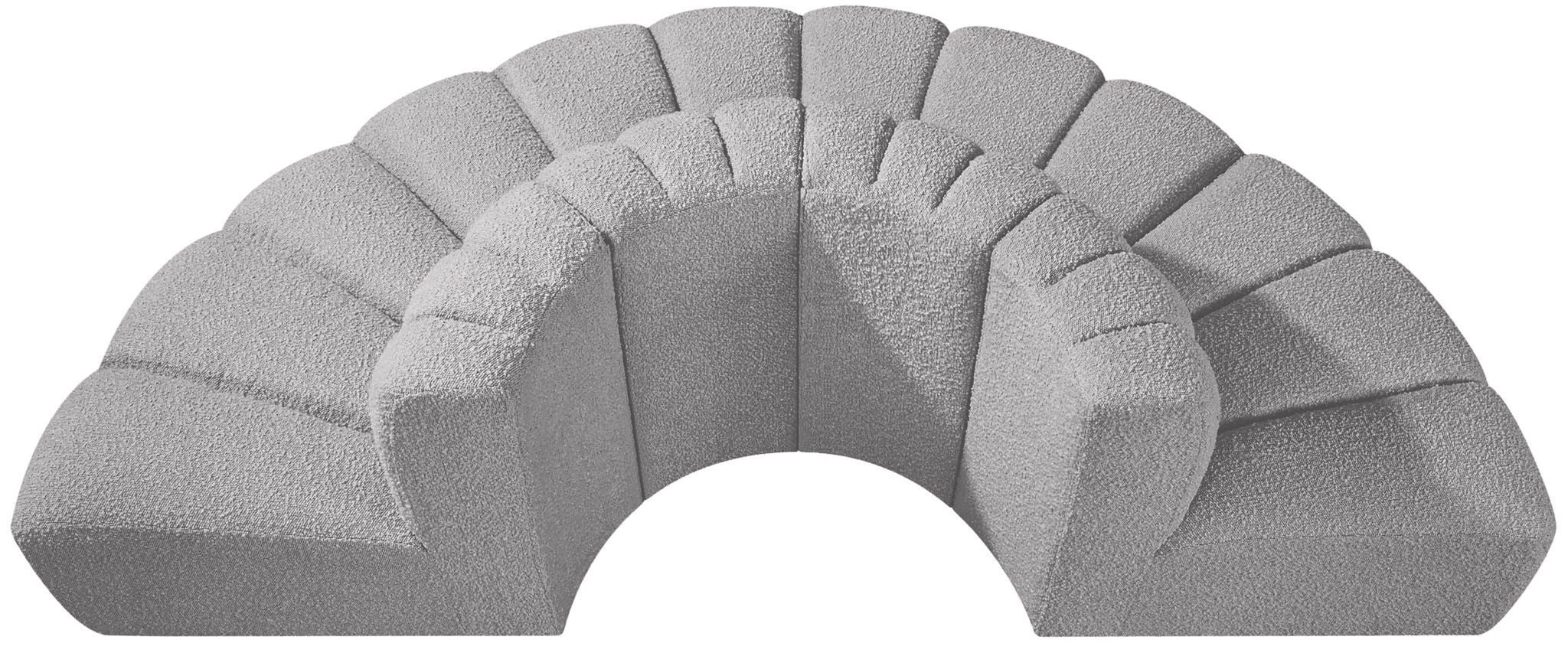 Arc - Boucle Fabric 4 Piece Modular Sofa