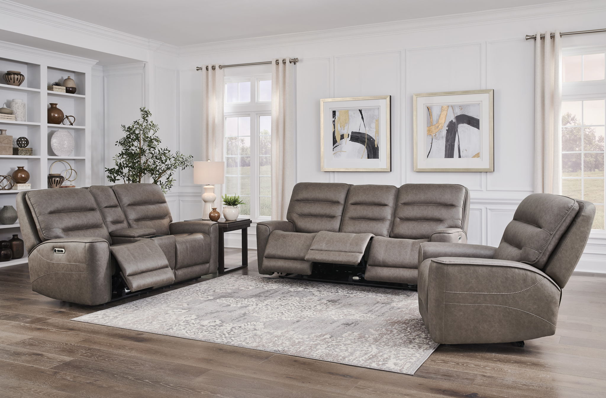 Lawson - Zero Gravity Power Recliner (Set of 2) - Sydney Brunette - Urban Living Furniture (Los Angeles, CA)