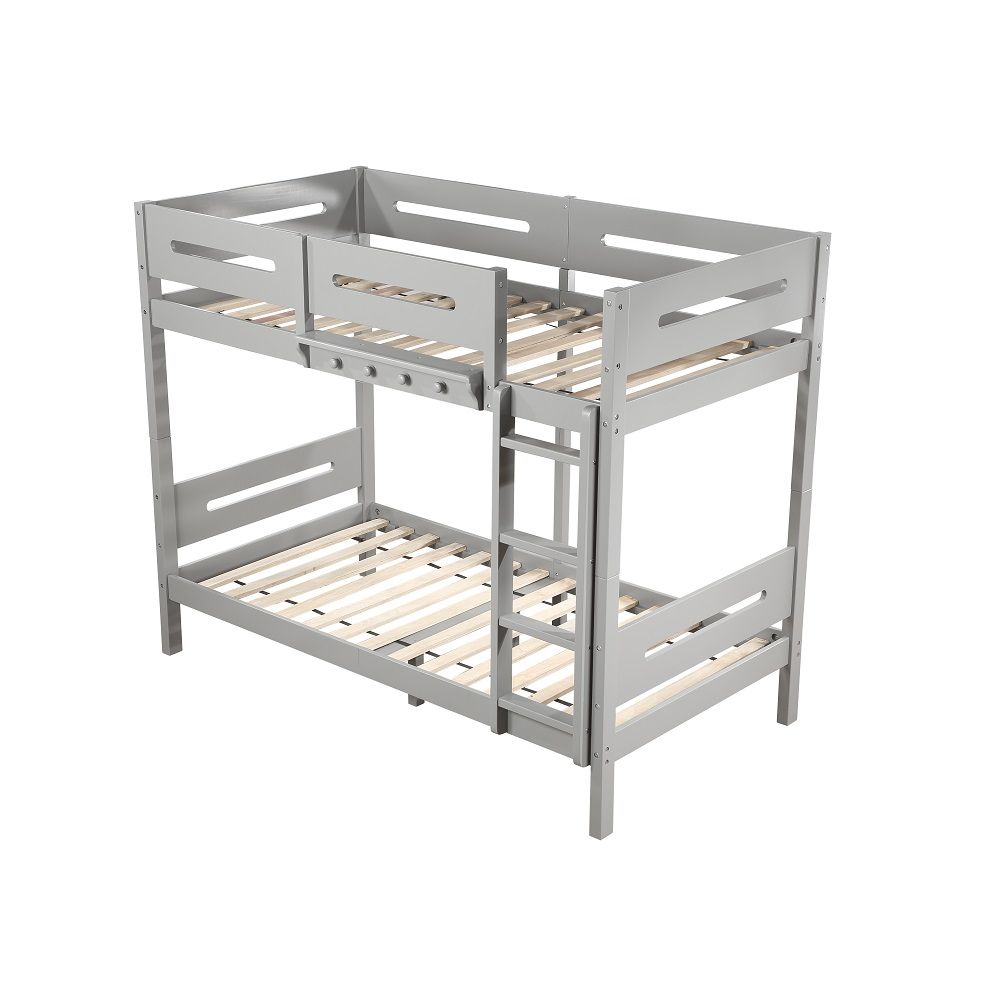 Edah - Twin Over Twin Bunk Bed - Gray - Urban Living Furniture (Los Angeles, CA)