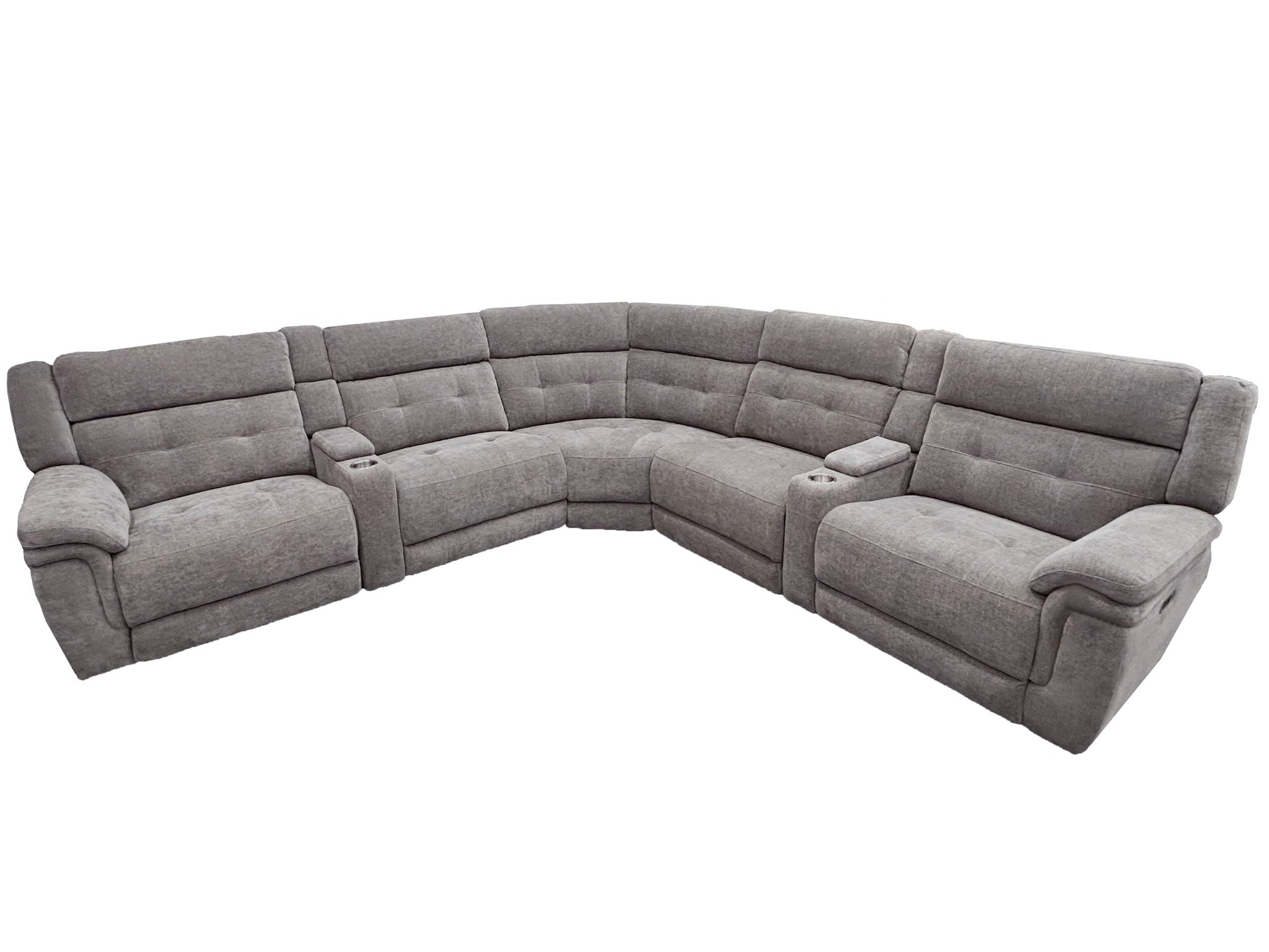 Richland - Modular Power Reclining Sectional With Power Adjustable Headrests - Urban Living Furniture (Los Angeles, CA)
