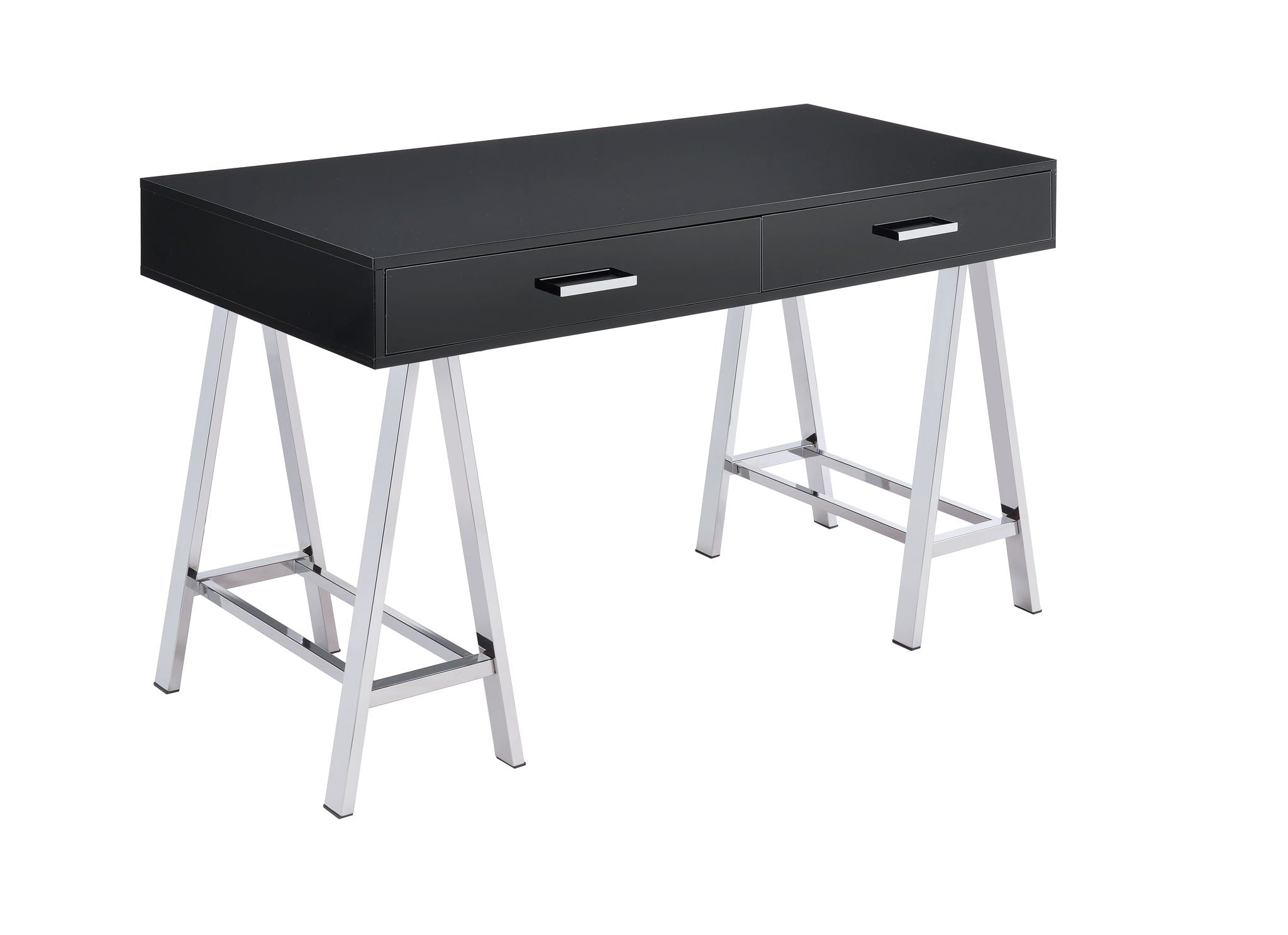 Coleen - Desk - Black High Gloss & Chrome - Urban Living Furniture (Los Angeles, CA)