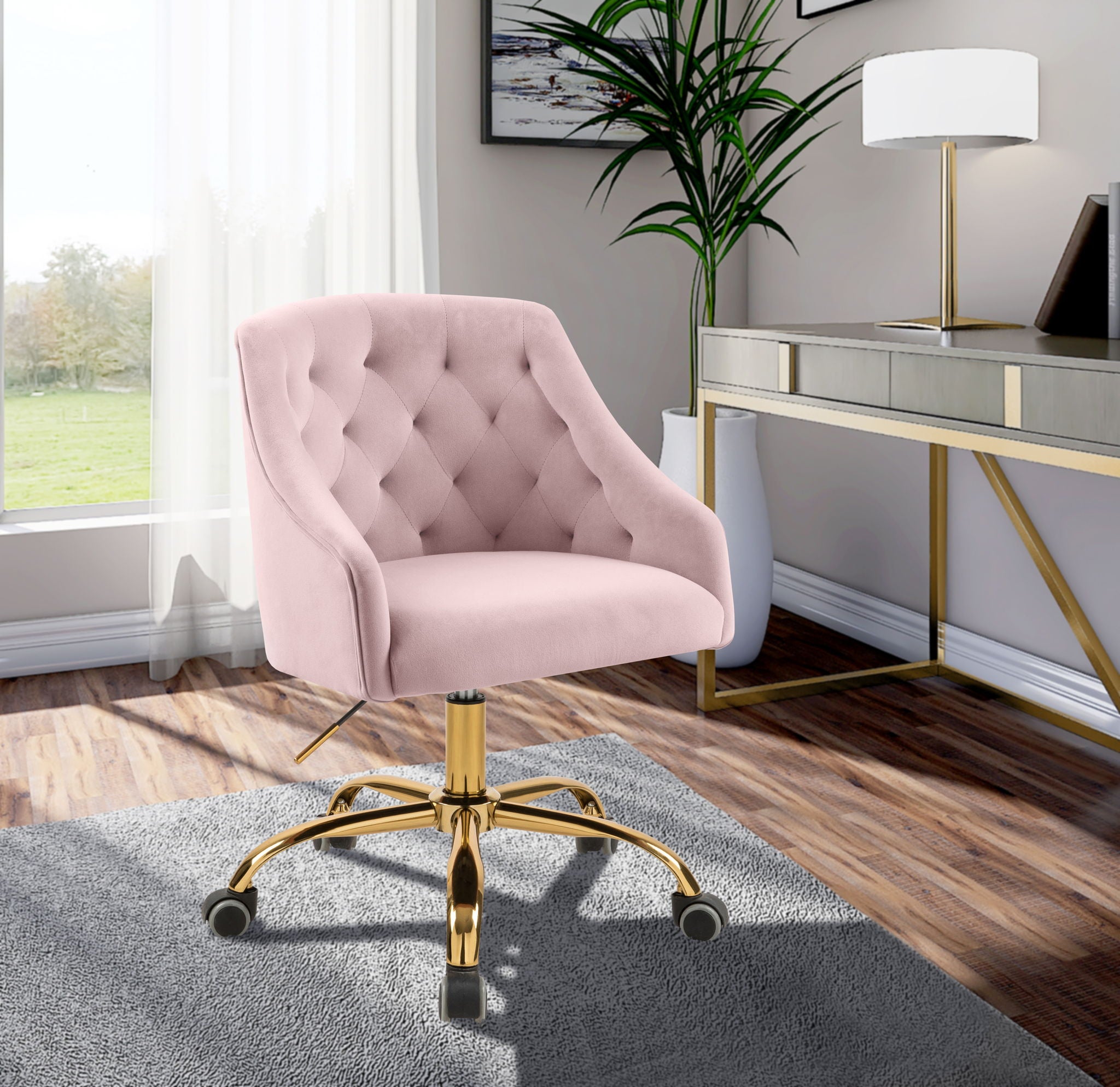 Arden - Office Chair with Gold Legs - Urban Living Furniture (Los Angeles, CA)