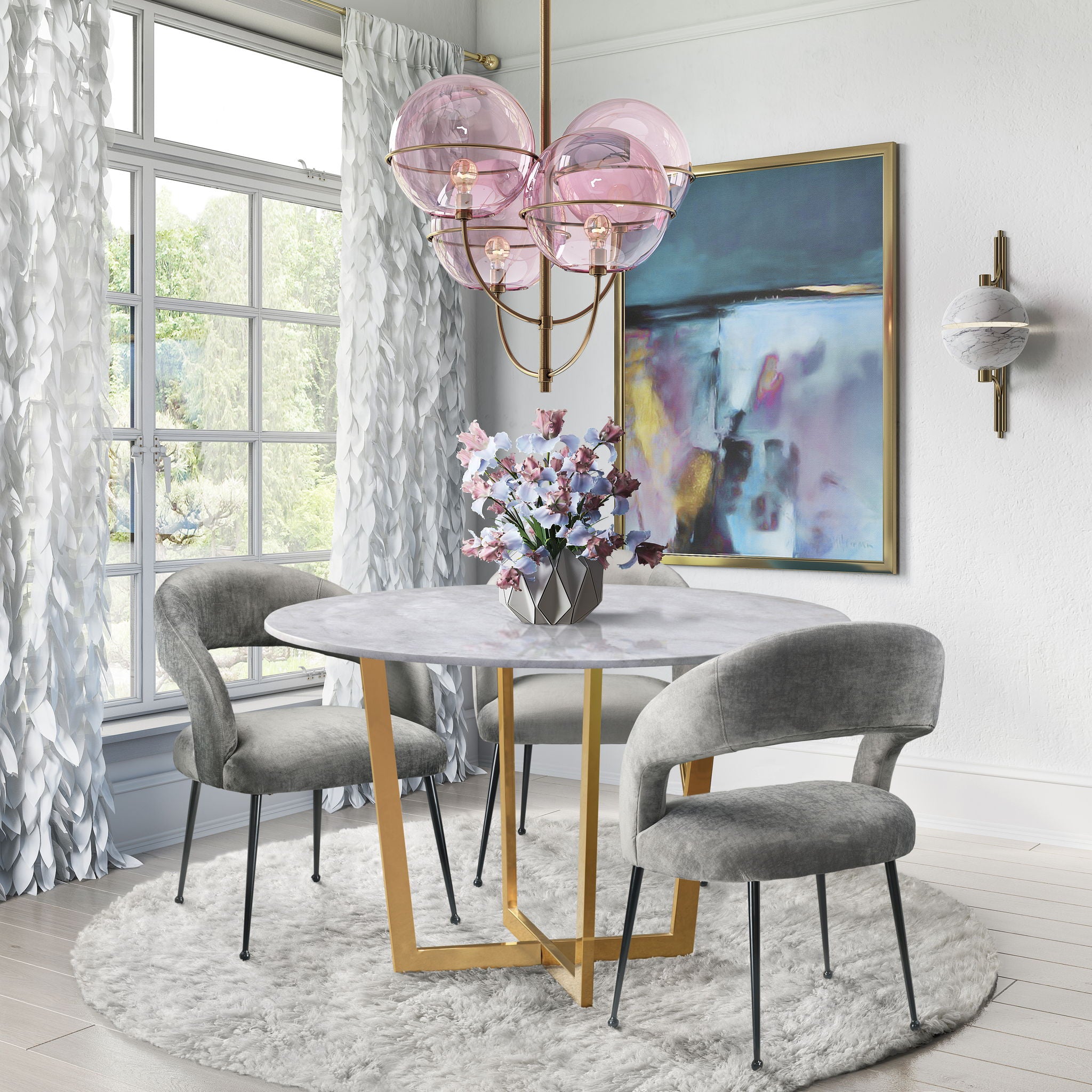 Rocco - Slub Dining Chair - Urban Living Furniture (Los Angeles, CA)