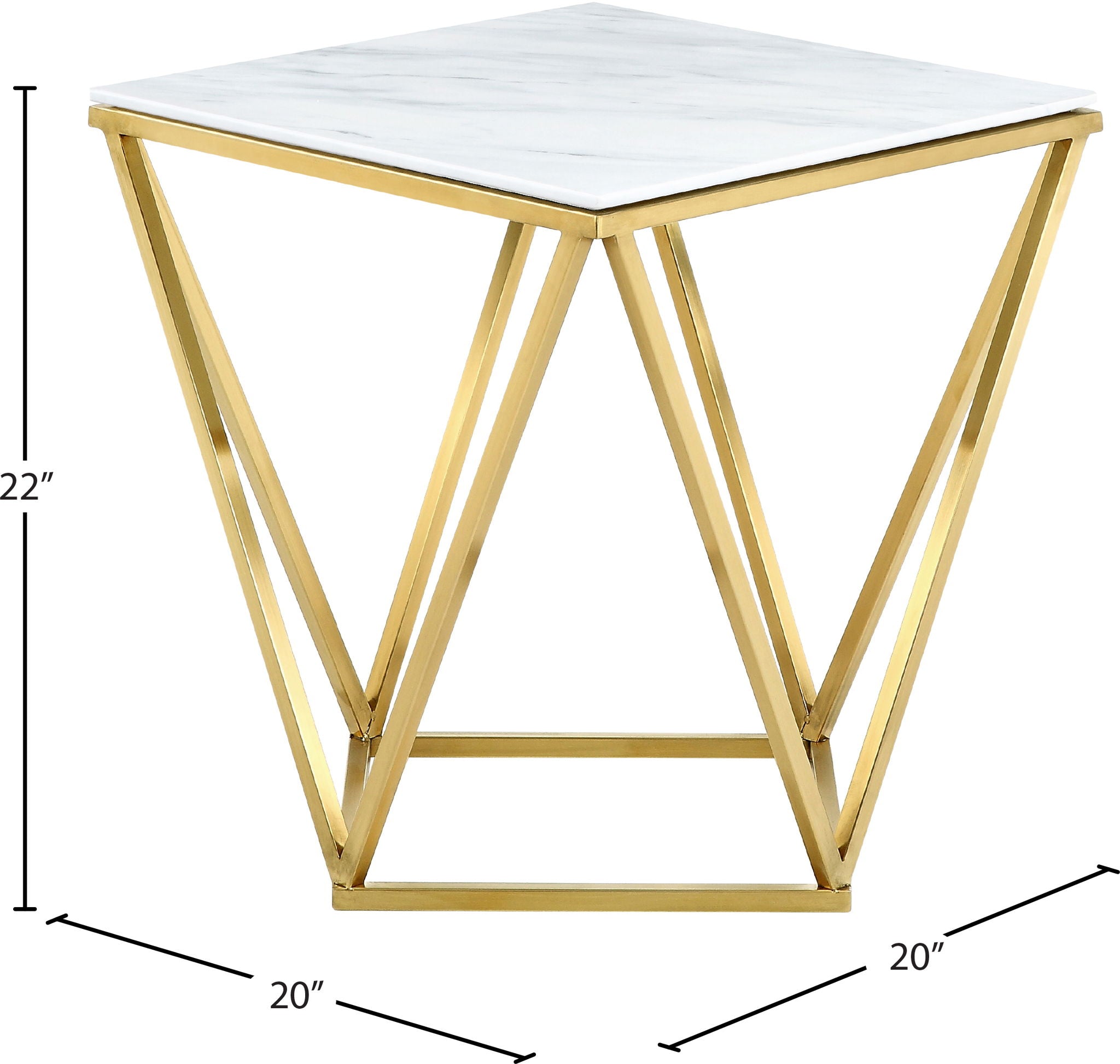 Mason - End Table - Gold - Urban Living Furniture (Los Angeles, CA)