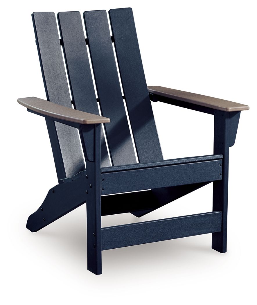 East Beach - Adirondack Chair - Black / Beige