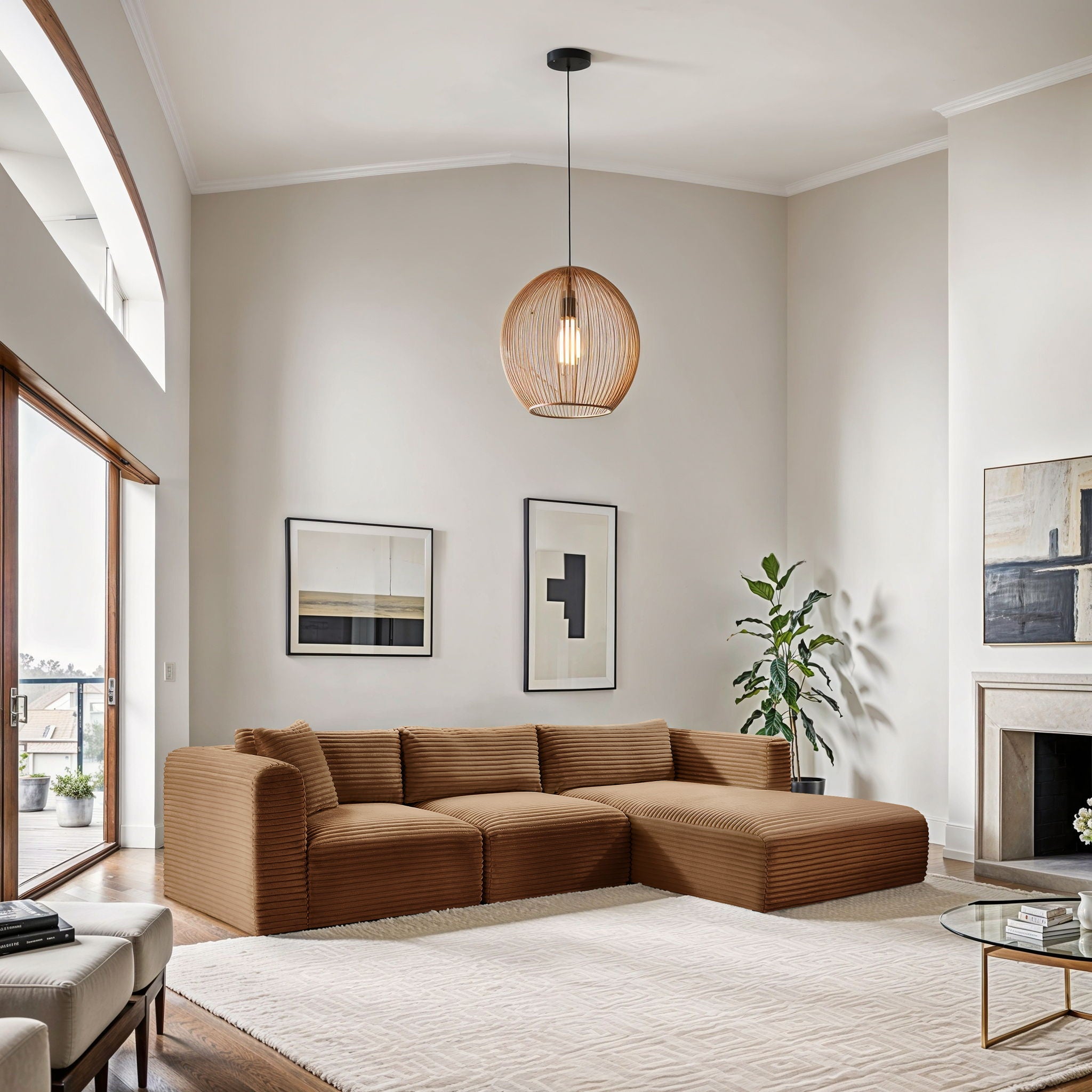 Shaggy - Fabric 3 Piece Modular Sectional - Urban Living Furniture (Los Angeles, CA)