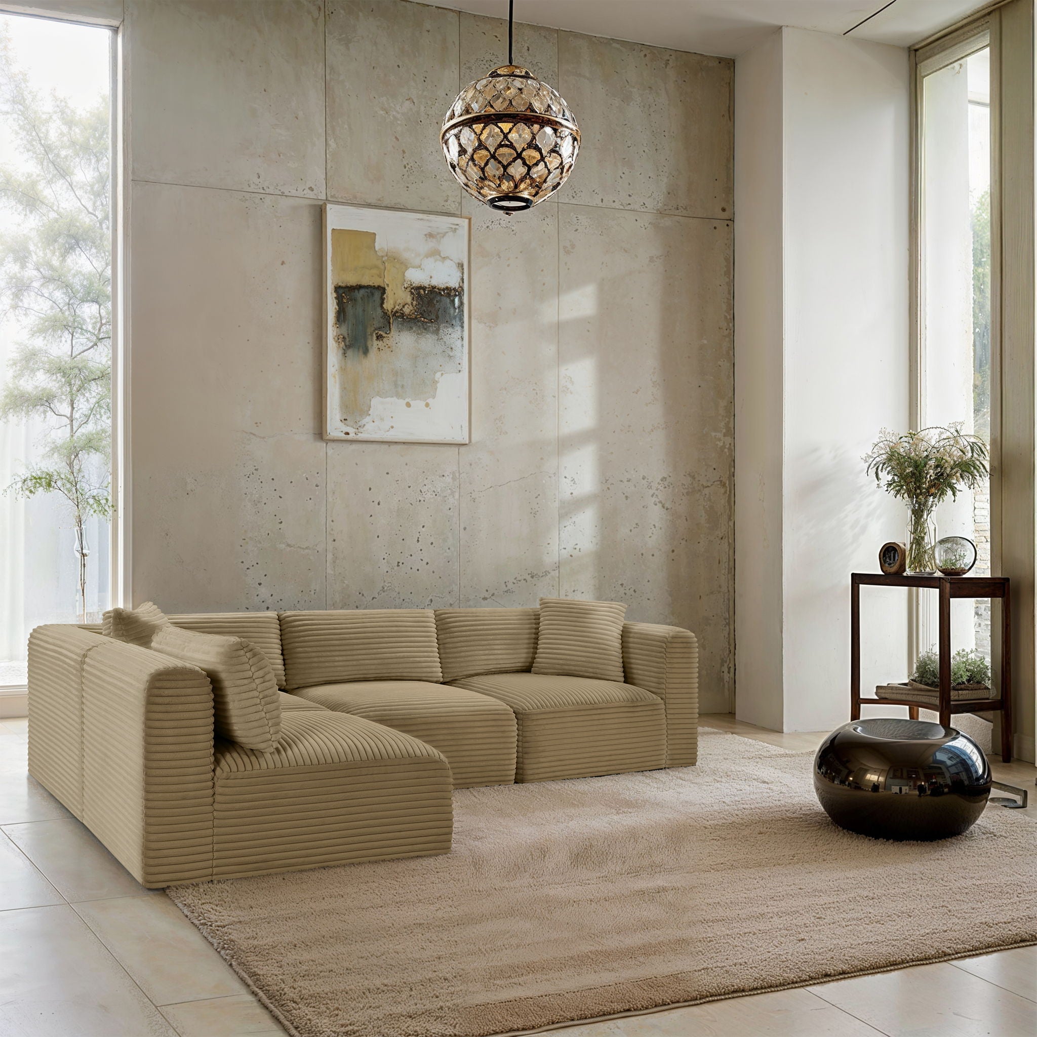 Shaggy - 4 Piece Modular Sectional - Urban Living Furniture (Los Angeles, CA)