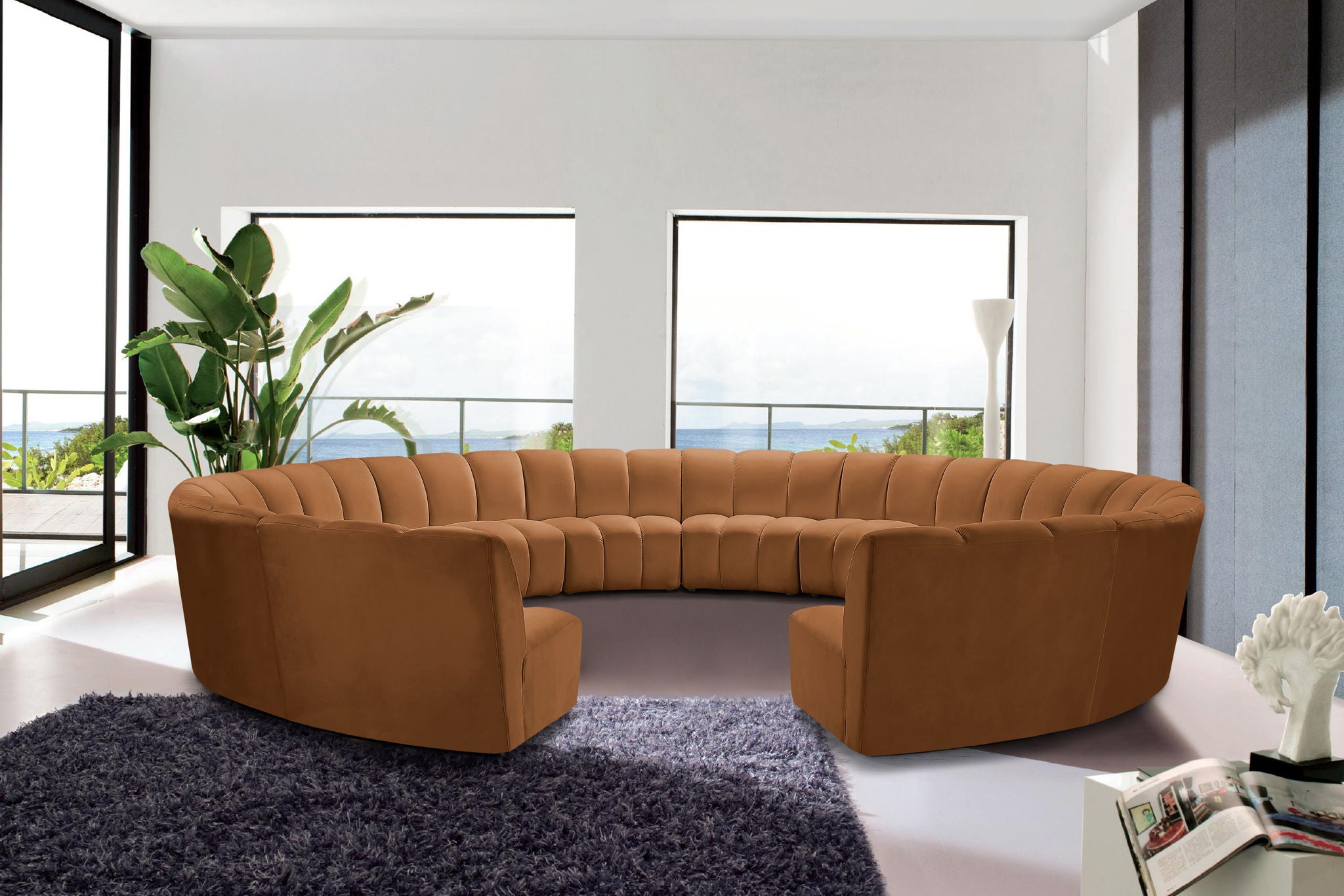 Infinity - 12 Piece Modular Sectional - Saddle - Urban Living Furniture (Los Angeles, CA)