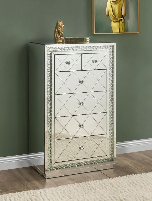Nysa - Cabinet - Mirrored & Faux Crystals Inlay - Urban Living Furniture (Los Angeles, CA)