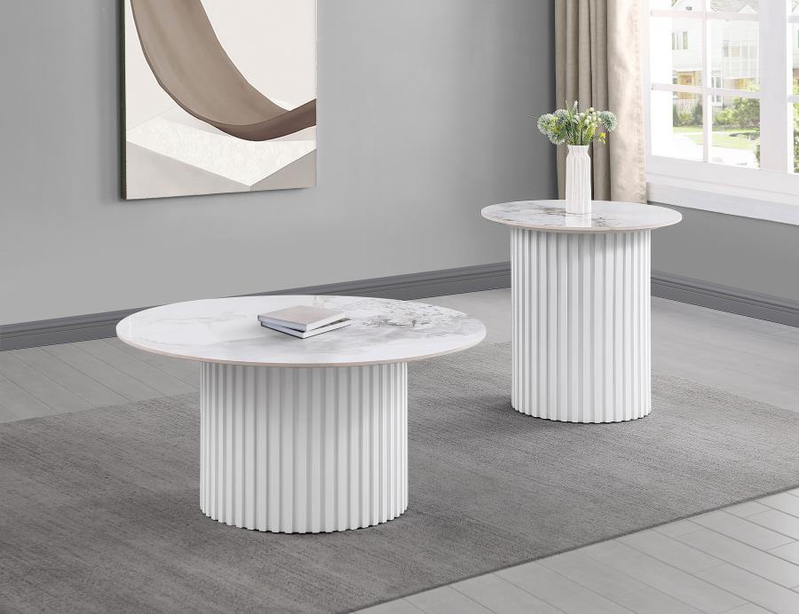 Rowena - Faux Marble Coffee Table Set - Urban Living Furniture (Los Angeles, CA)