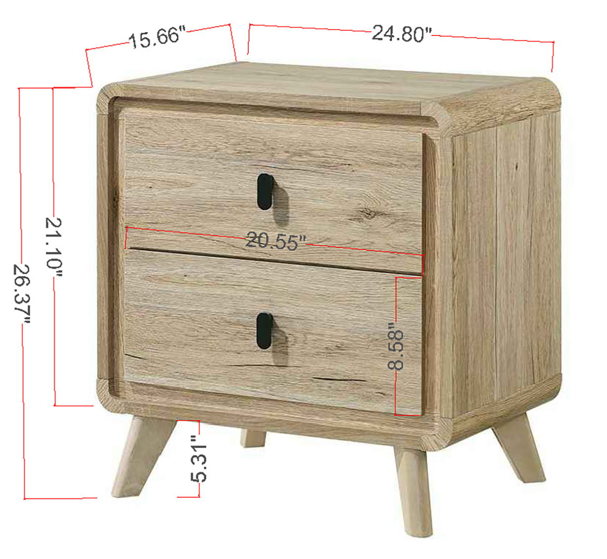 Dawson - Night Stand - Light Brown - Urban Living Furniture (Los Angeles, CA)