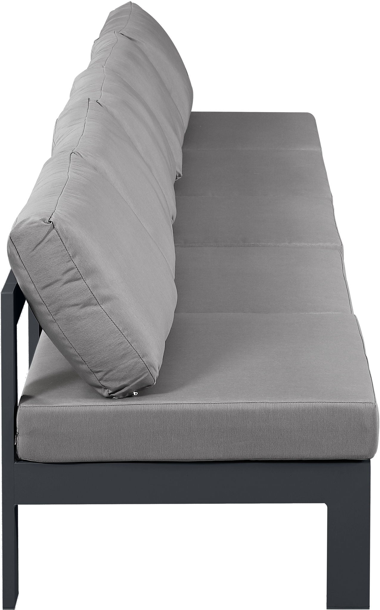 Nizuc - Outdoor Patio 5 Seat Modular Armless Sofa With Gray Frame - Urban Living Furniture (Los Angeles, CA)