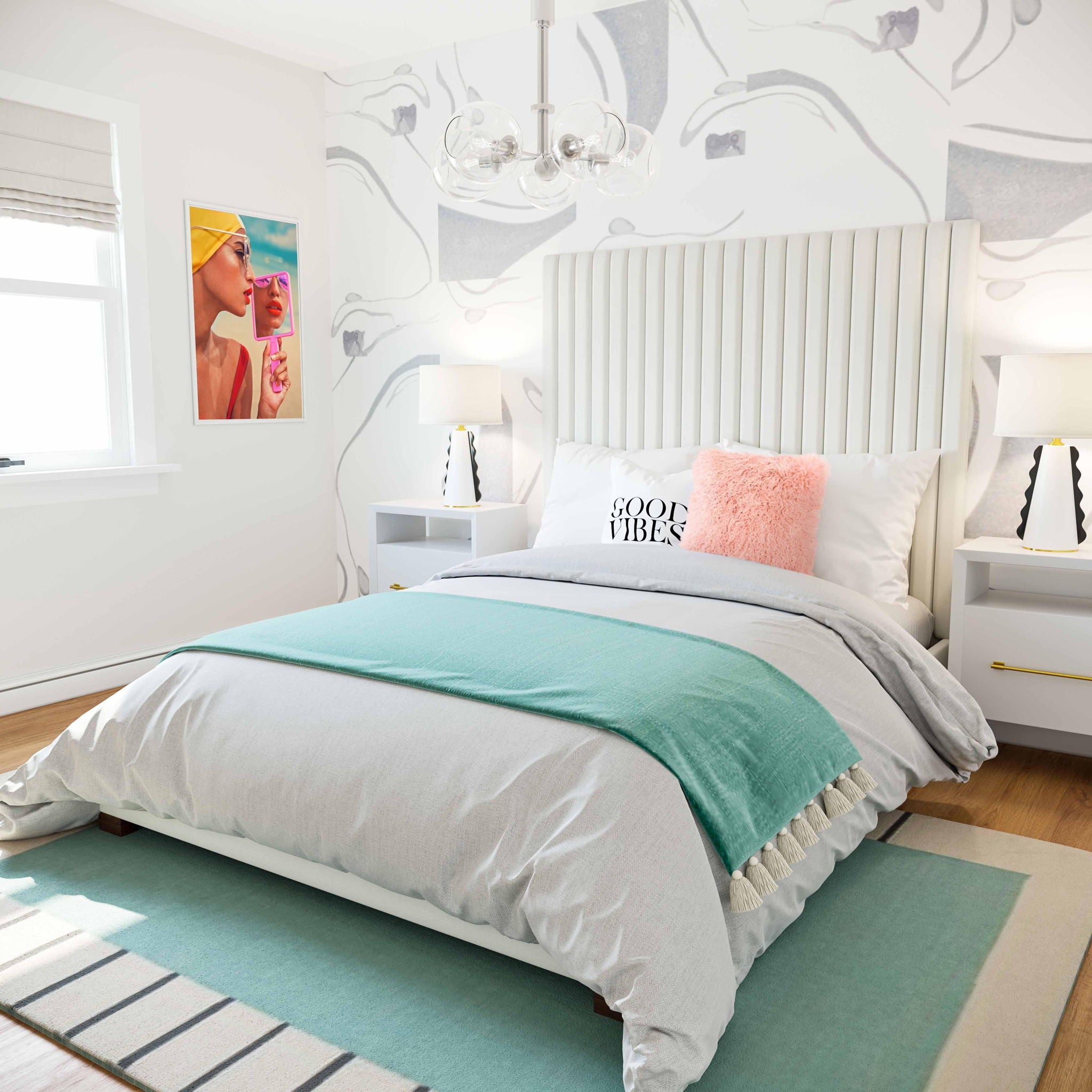 Arabelle - Velvet Bed - Urban Living Furniture (Los Angeles, CA)
