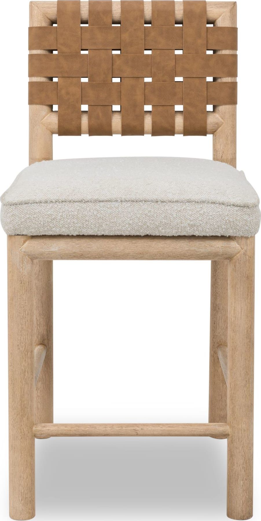 Dorsey - Weaven Counter Stool (Set of 2) - Ginger / Ricotta