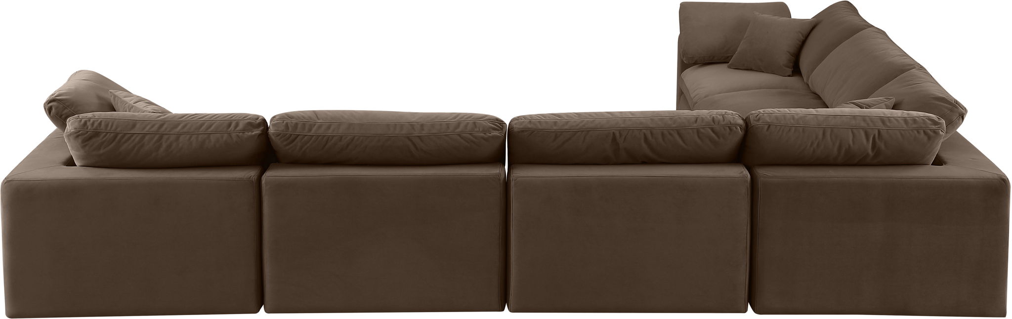 Comfy - 6 Piece Velvet Modular Corner Sectional - Urban Living Furniture (Los Angeles, CA)