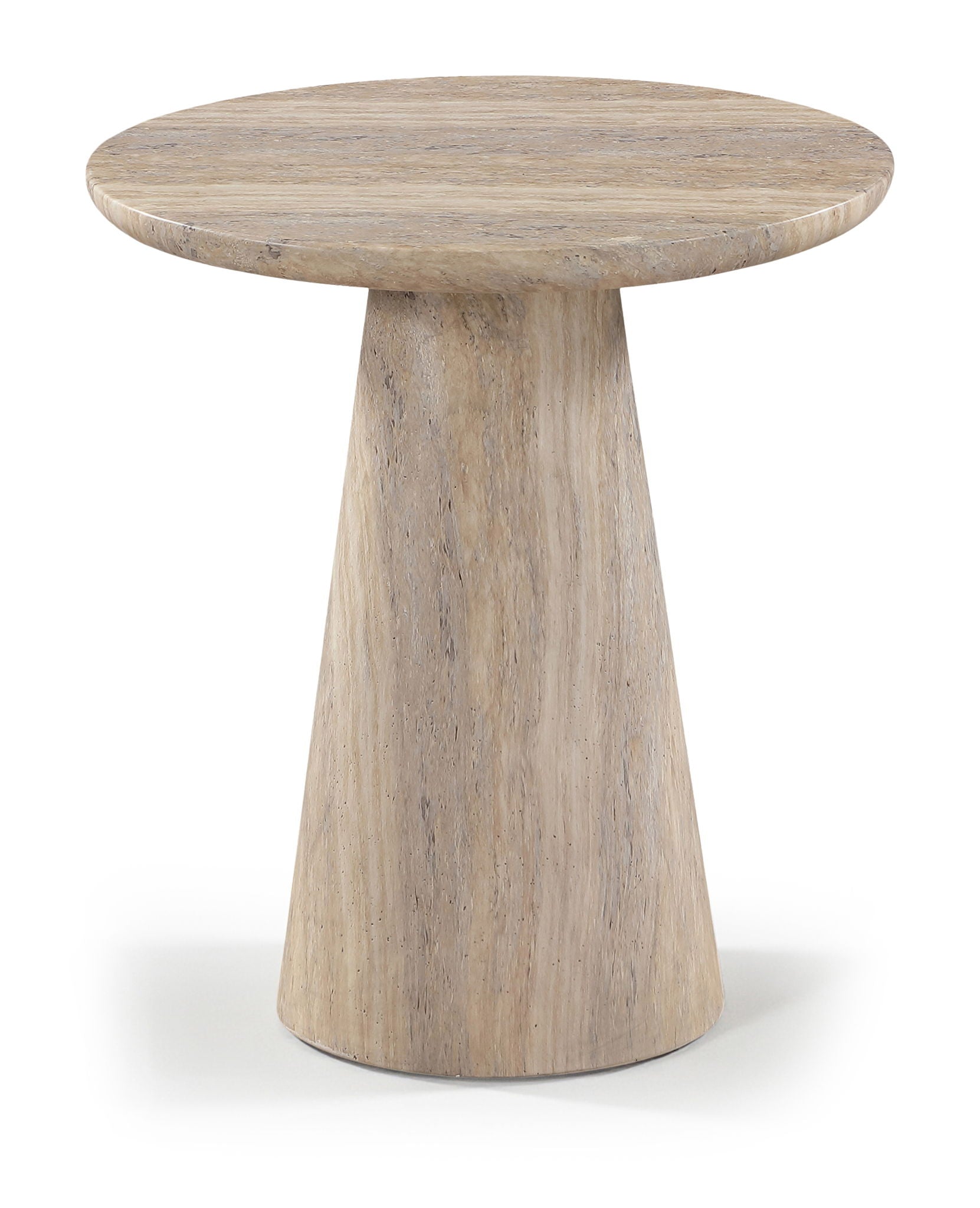 Cassino - Concrete Indoor/Outdoor End Table - Travertine - Urban Living Furniture (Los Angeles, CA)