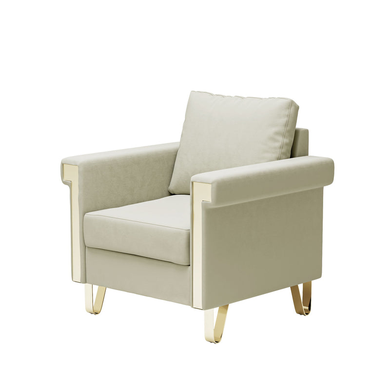 Shiny Chair With High-Resilience Foam And Durable Metal Legs