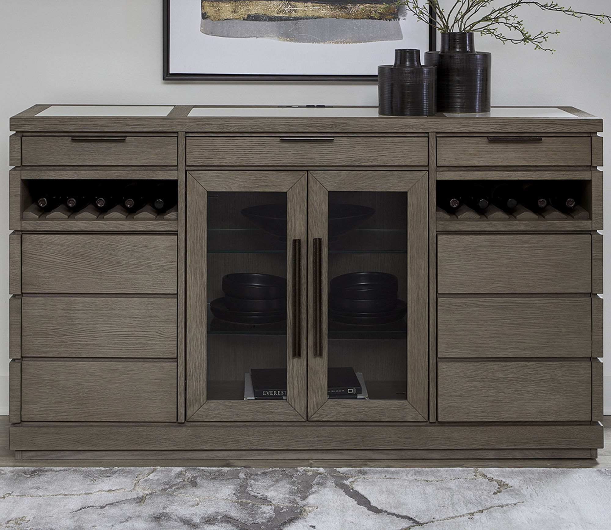 Pure Modern Dining - Buffet Server - Moonstone - Urban Living Furniture (Los Angeles, CA)