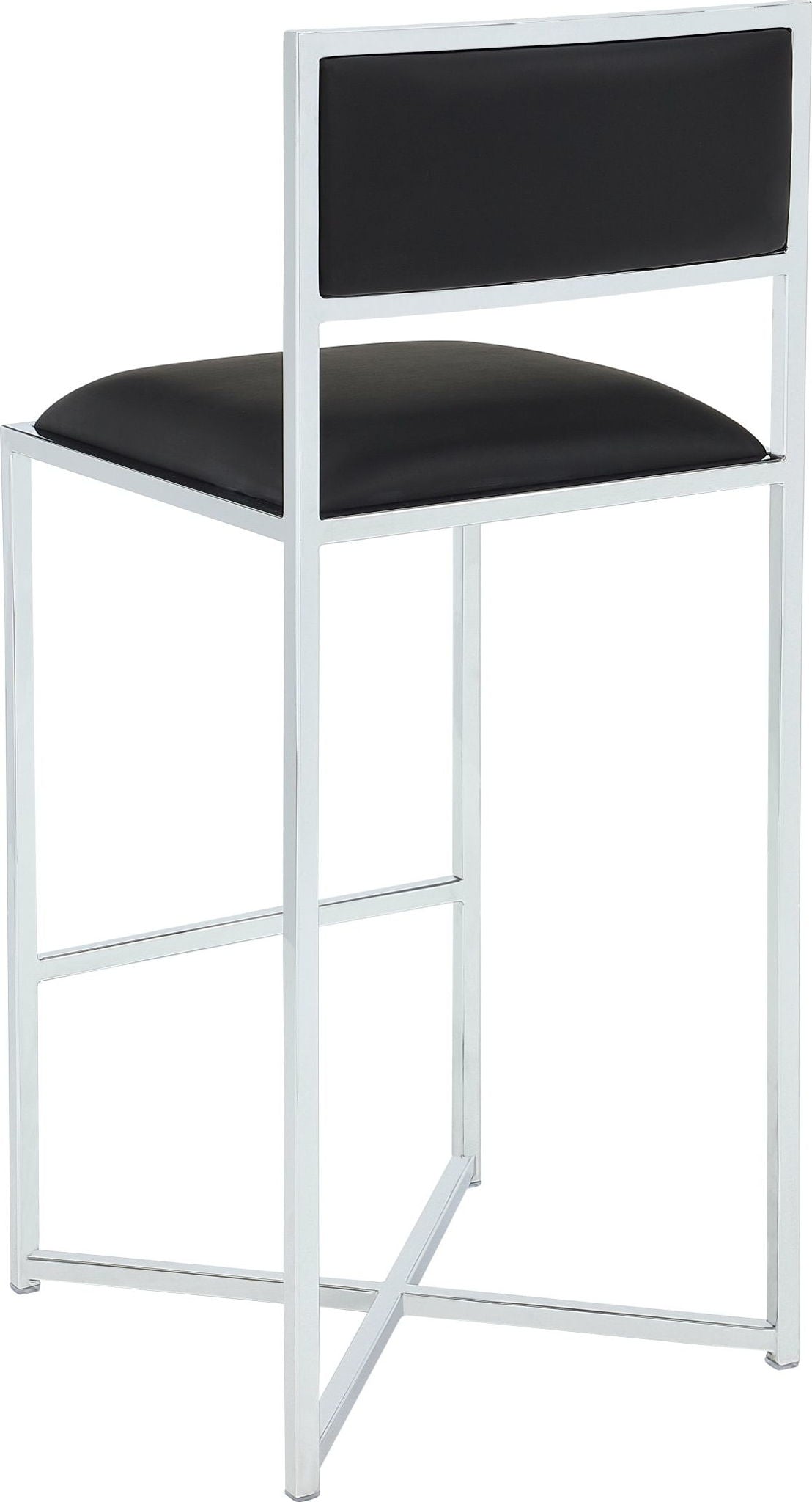 Amalfi - X-Base Stool (Set of 2) - Soot / Chrome
