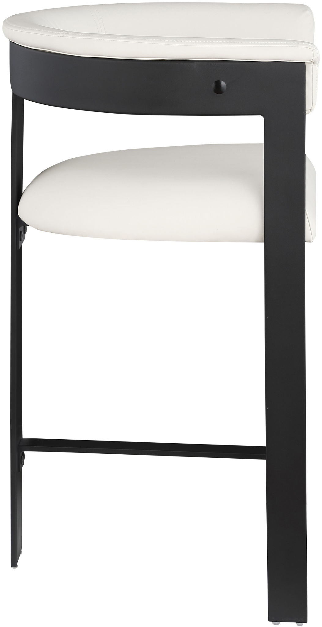 Romeo - Faux Leather Counter Stool With Black Base (Set of 2) - Urban Living Furniture (Los Angeles, CA)