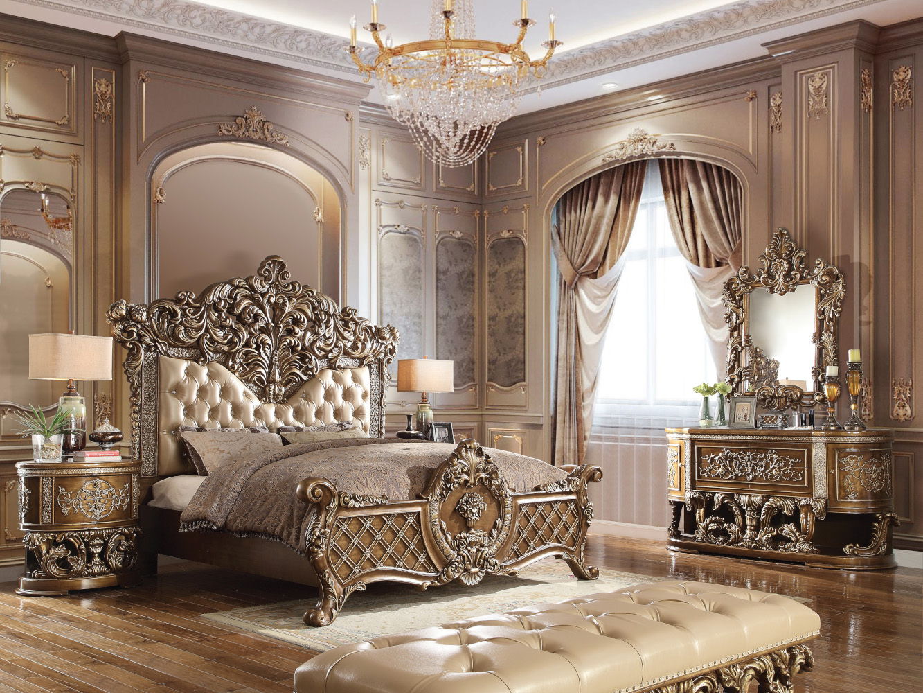 Constantine - Dresser - Brown & Gold - Urban Living Furniture (Los Angeles, CA)