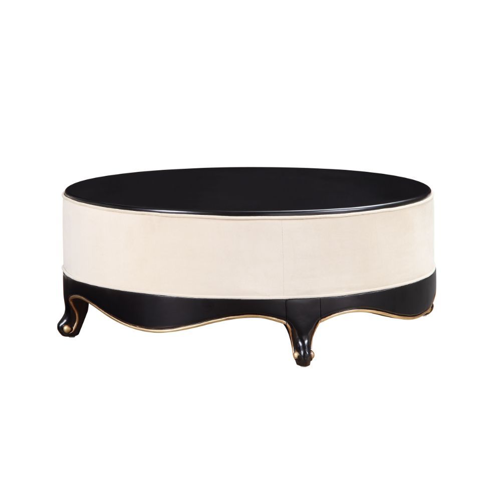 Sheridan - Cocktail Table - Cream Fabric & Black - Urban Living Furniture (Los Angeles, CA)
