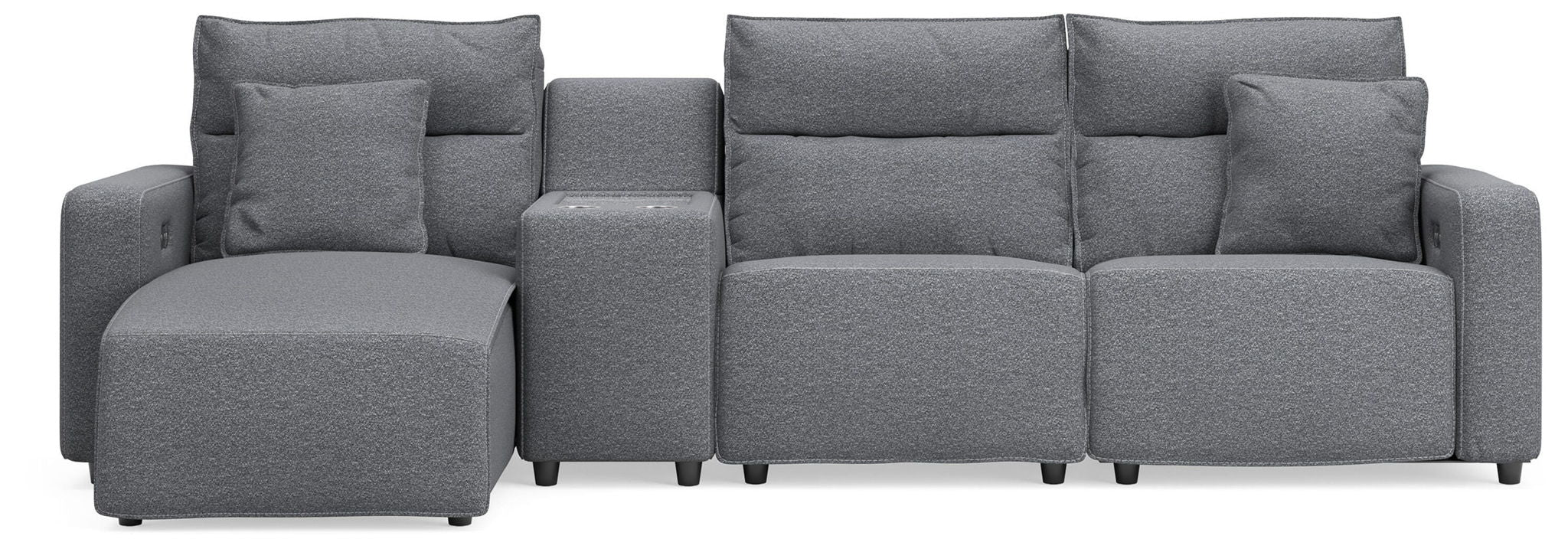 Modmax II - Reclining Sectional - Salt And Pepper - Urban Living Furniture (Los Angeles, CA)