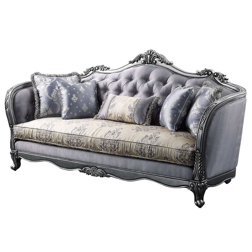 Ariadne - Sofa With 5 Pillows - Fabric & Platinum - Urban Living Furniture (Los Angeles, CA)
