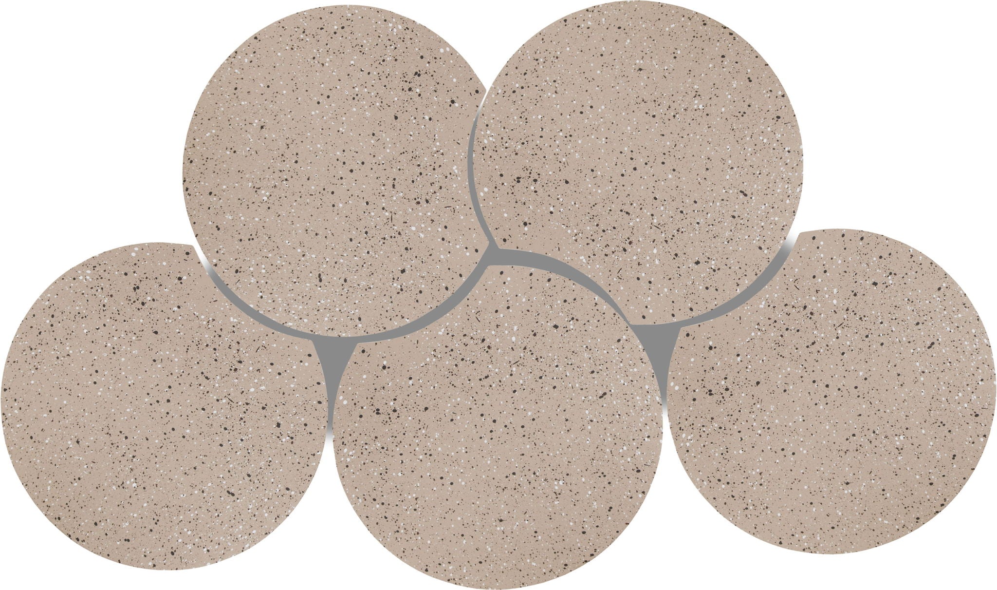 Dimple - 5 Piece Modular Coffee Table - Terazzo Finish - Urban Living Furniture (Los Angeles, CA)