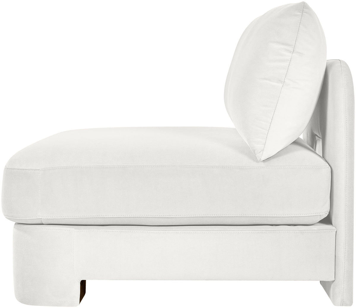 Hammond - Velvet Performance Fabric Upholstered Armless Chair