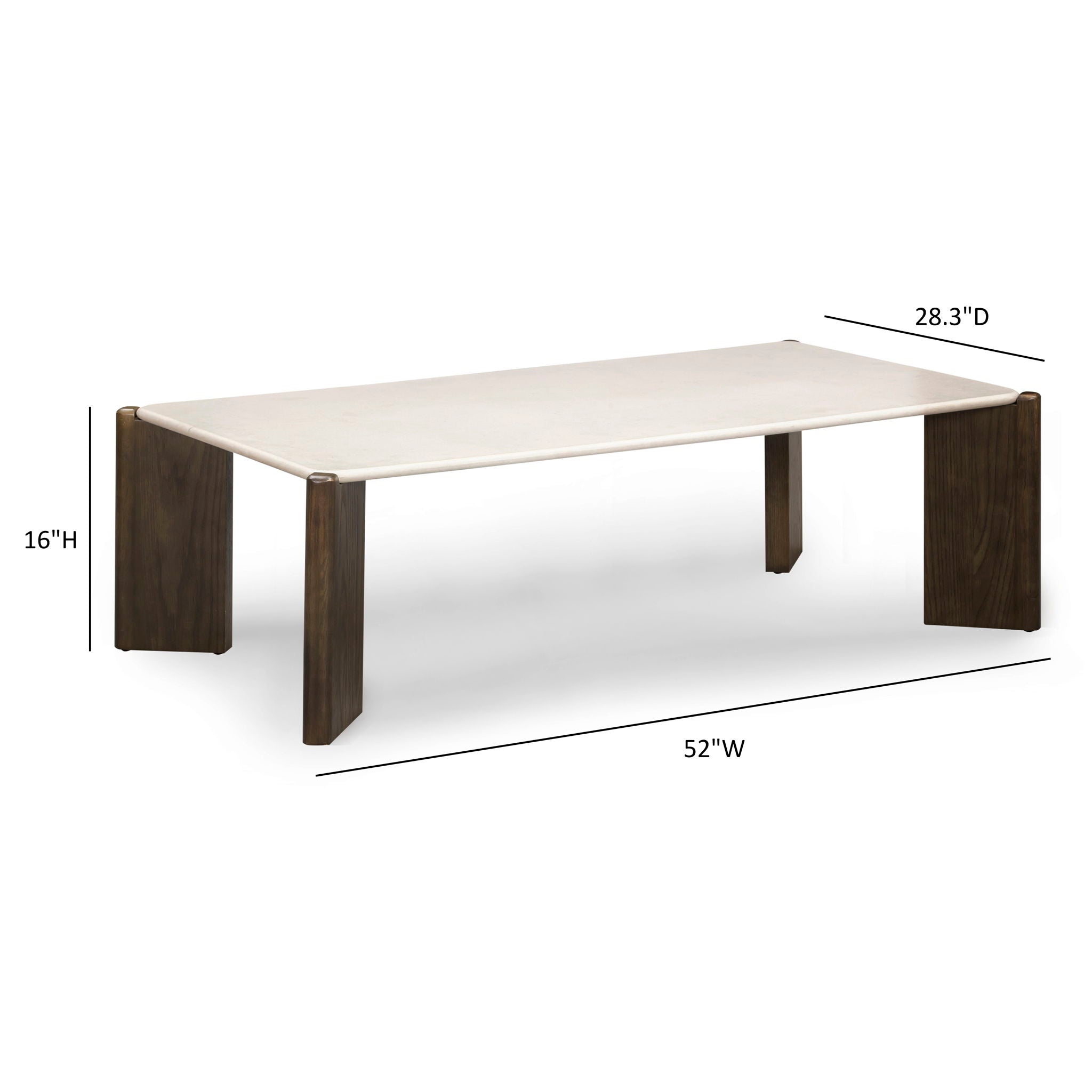 Restis - Rectangular Coffee Table - Cream